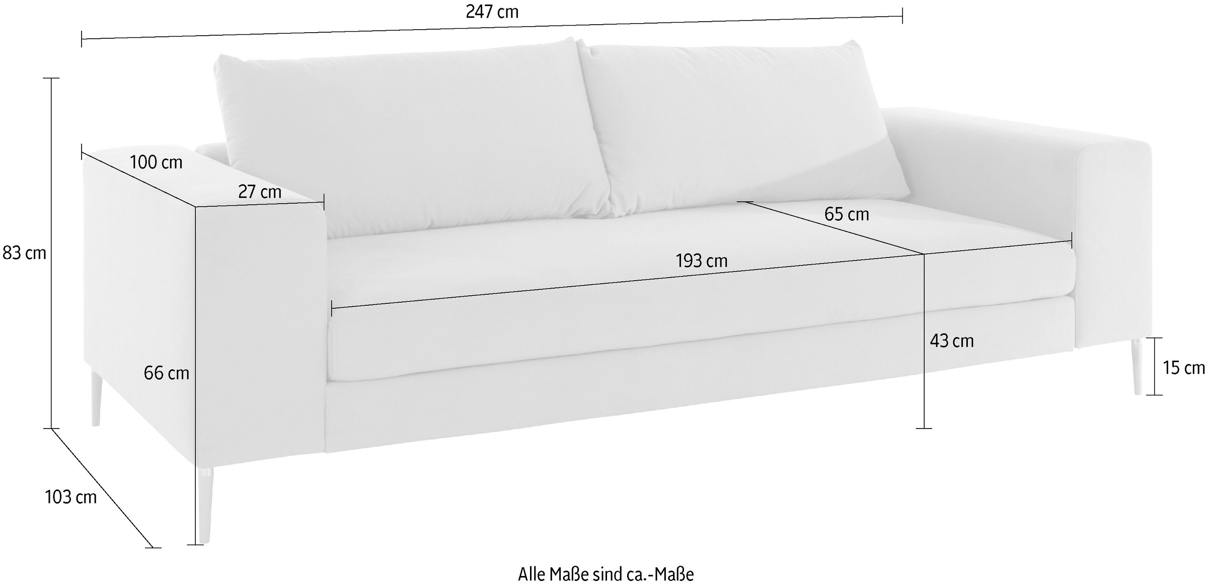 OTTO products 3-Sitzer »Finnja«, mit Recycling-Bezug