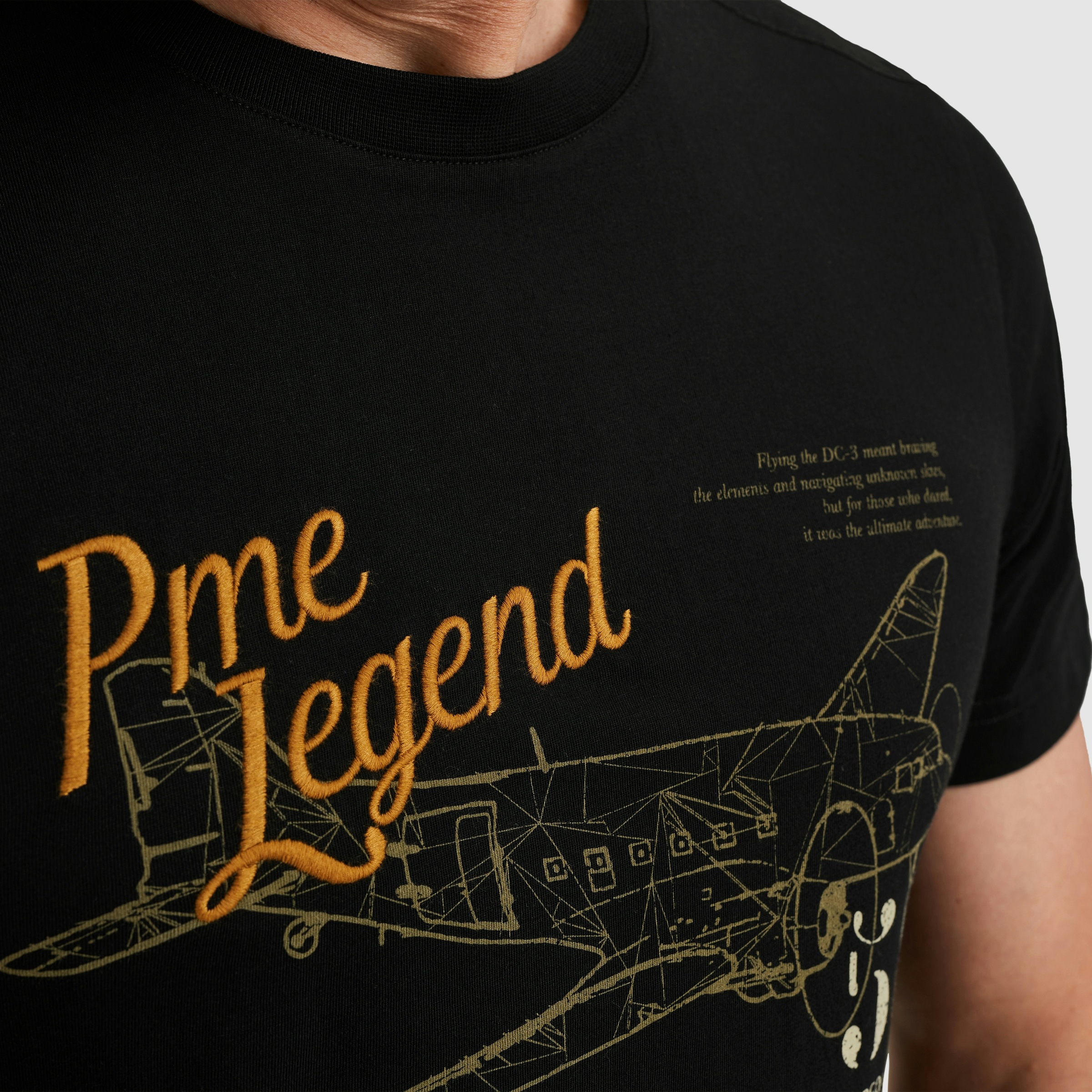 PME LEGEND T-Shirt mit Logo-Stickerei und Print