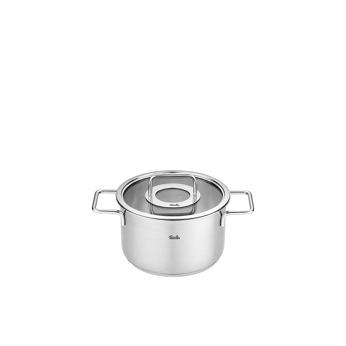 Fissler Topf-Set »Fissler Pure Collection«, Edelstahl 18/10, (Set, 4 tlg., Kochtopf 20/24cm; Bratentopf 20/24cm), backofengeeignet (bis 180°C);superthermic Boden; Made in Germany