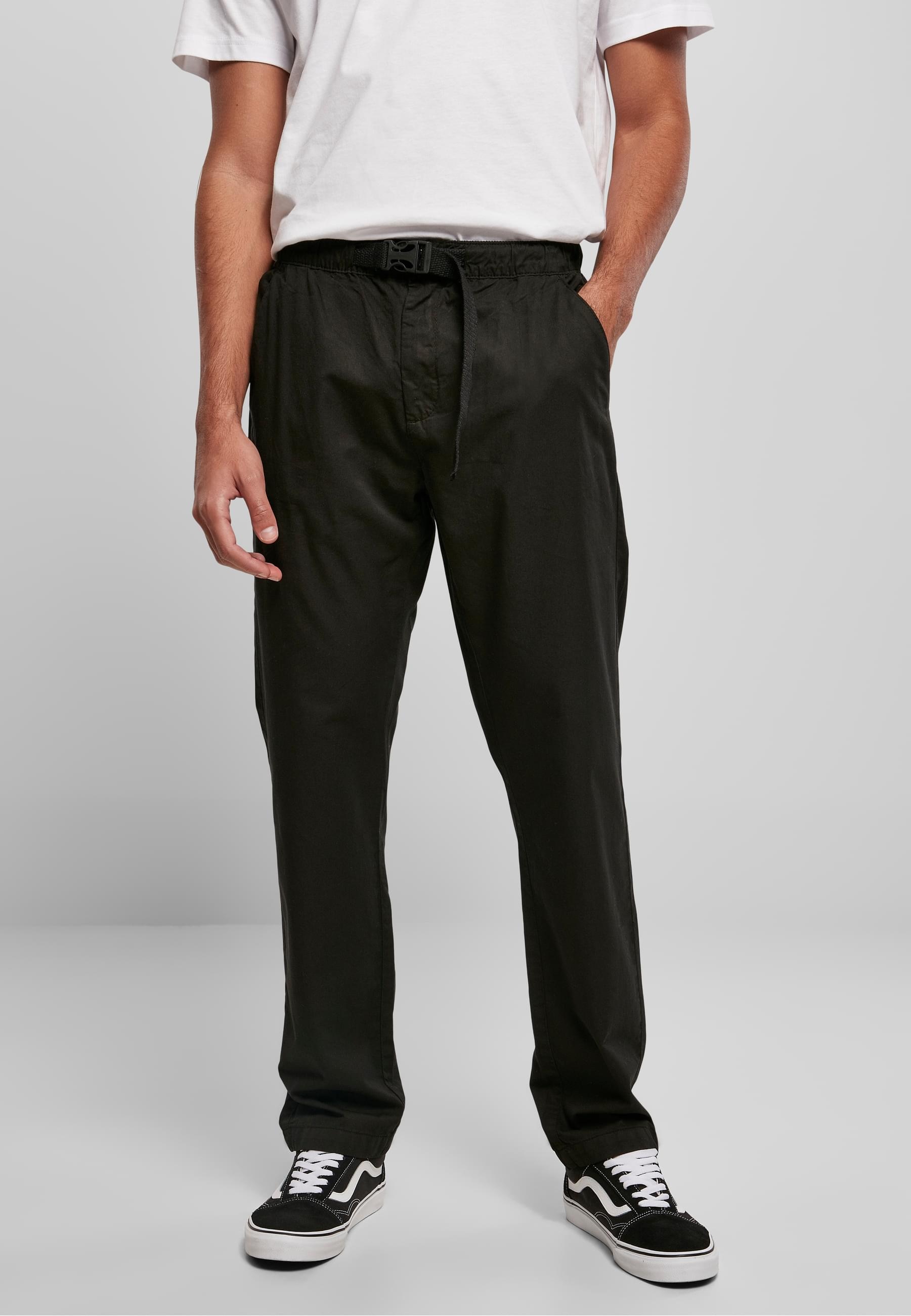 URBAN CLASSICS Stoffhose »Urban Classics Herren Straight Leg Chino with Belt«