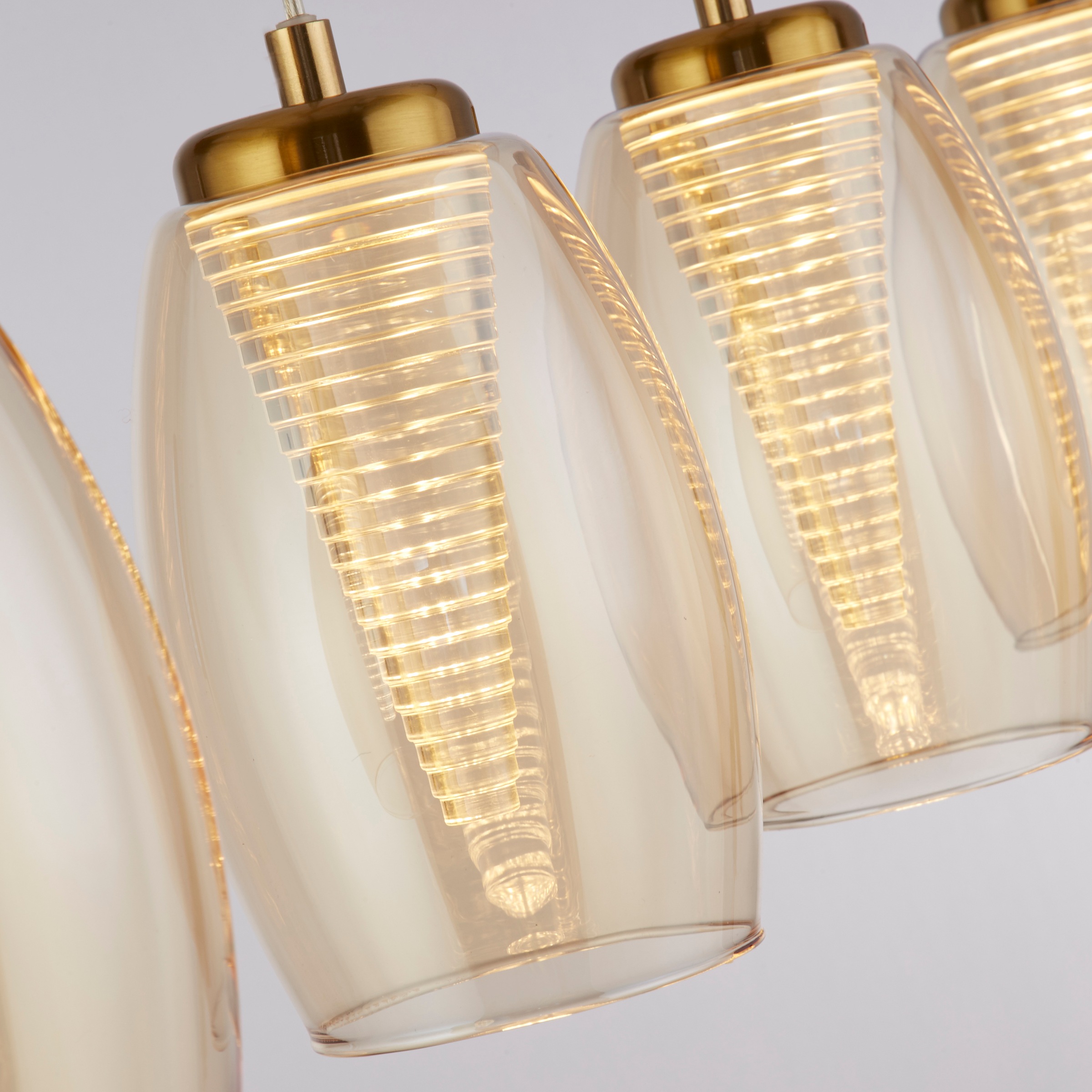 Searchlight LED-Hängeleuchte »Hängeleuchte Cyclone, 4-flammig« LED-Modul 1 Stk. Warmweiß Stalaktit-Optik