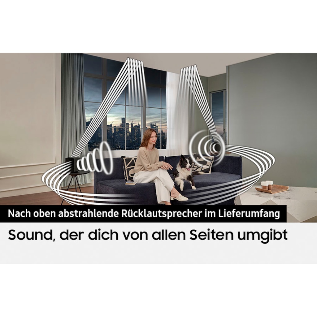 Samsung Soundbar »HW-Q995GC«, 11.1.4-Kanal Surround Sound System-4.0.2-Kanal Rücklautsprecher-Kabelloses Dolby Atmos & DTS:X-SpaceFit Sound Pro