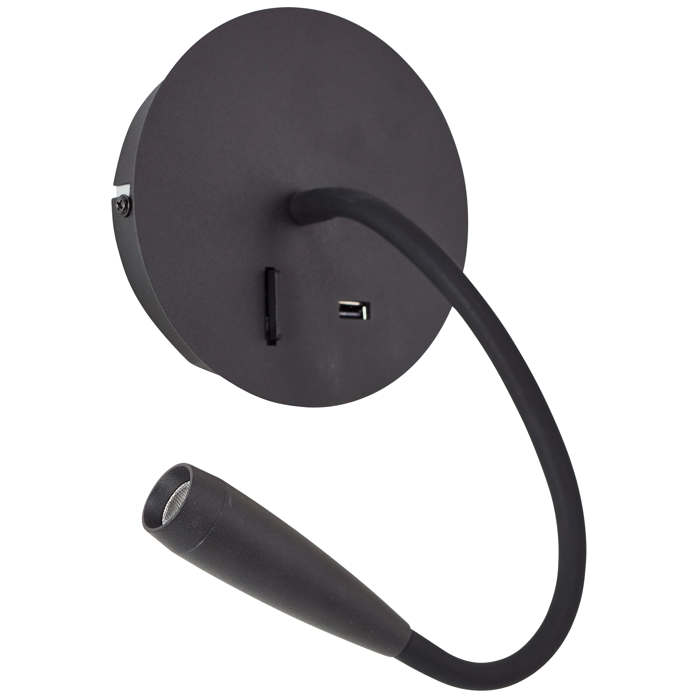 Brilliant LED Wandstrahler »Jutta«, USB-Anschluss, flexibler Lesearm, 170 l günstig online kaufen
