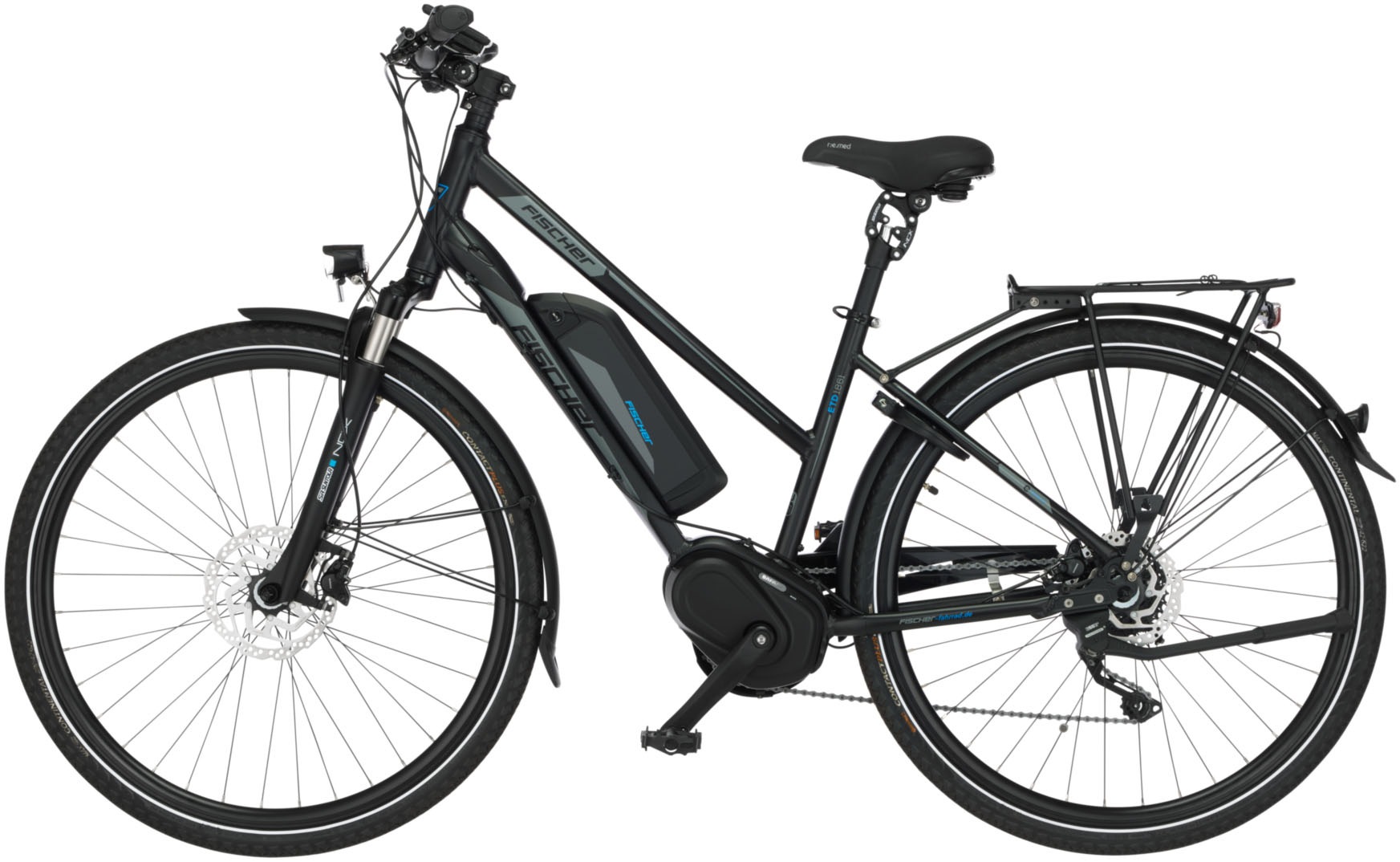 FISCHER Fahrrad E-Bike »VIATOR 1861.1 557«, 9 Gang, Shimano, XT, (mit Akku-Ladegerät-mit Werkzeug)