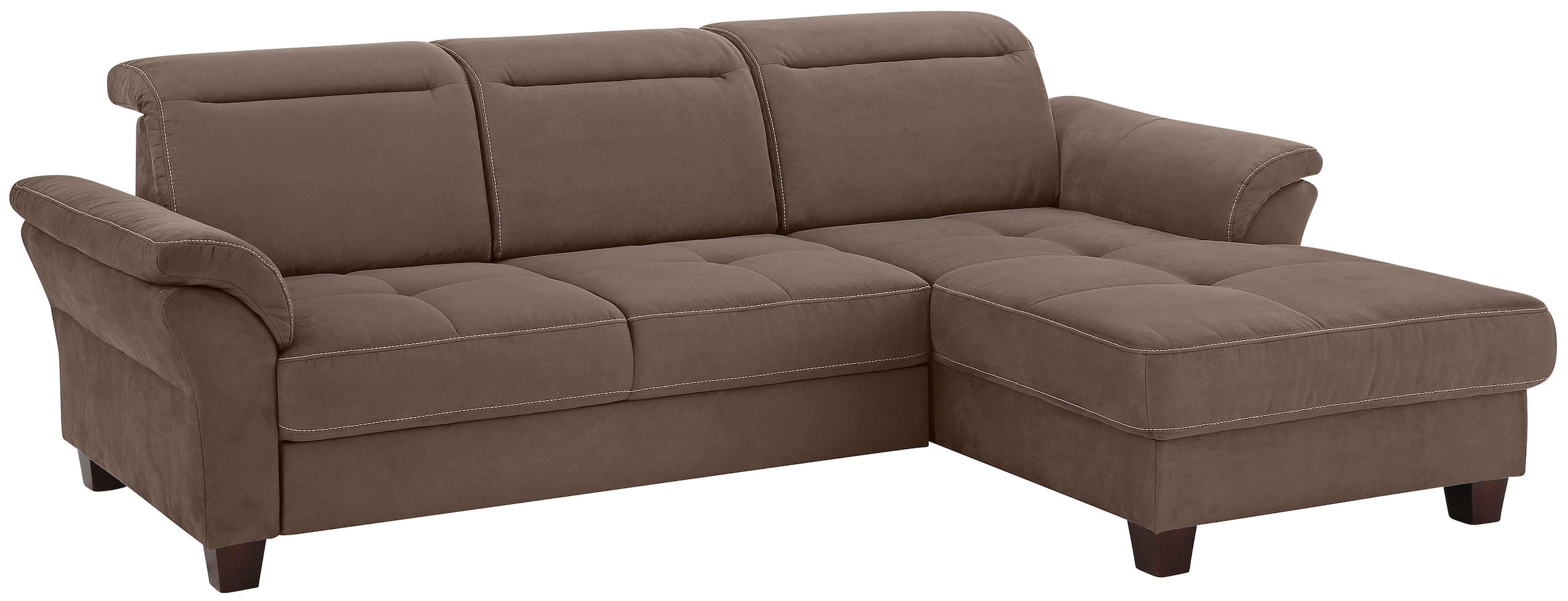 Home affaire Ecksofa »Solvei L-Form« mit Recamierenabschluß und Sitztiefenv günstig online kaufen