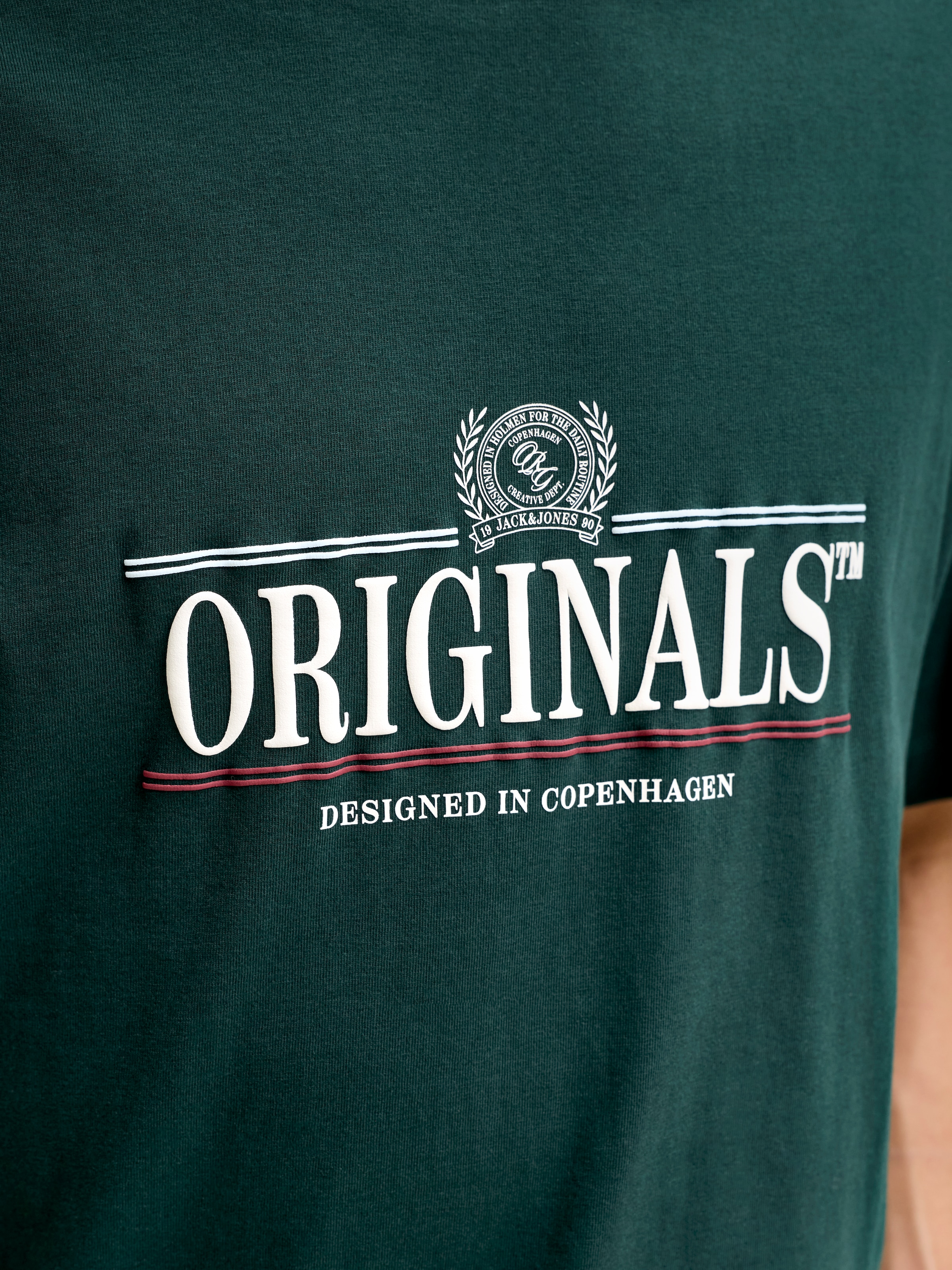 Jack & Jones T-Shirt »JORFREDERIKSBERG GRAPHIC BOX TEE SS CN« Baumwolle, regular fit