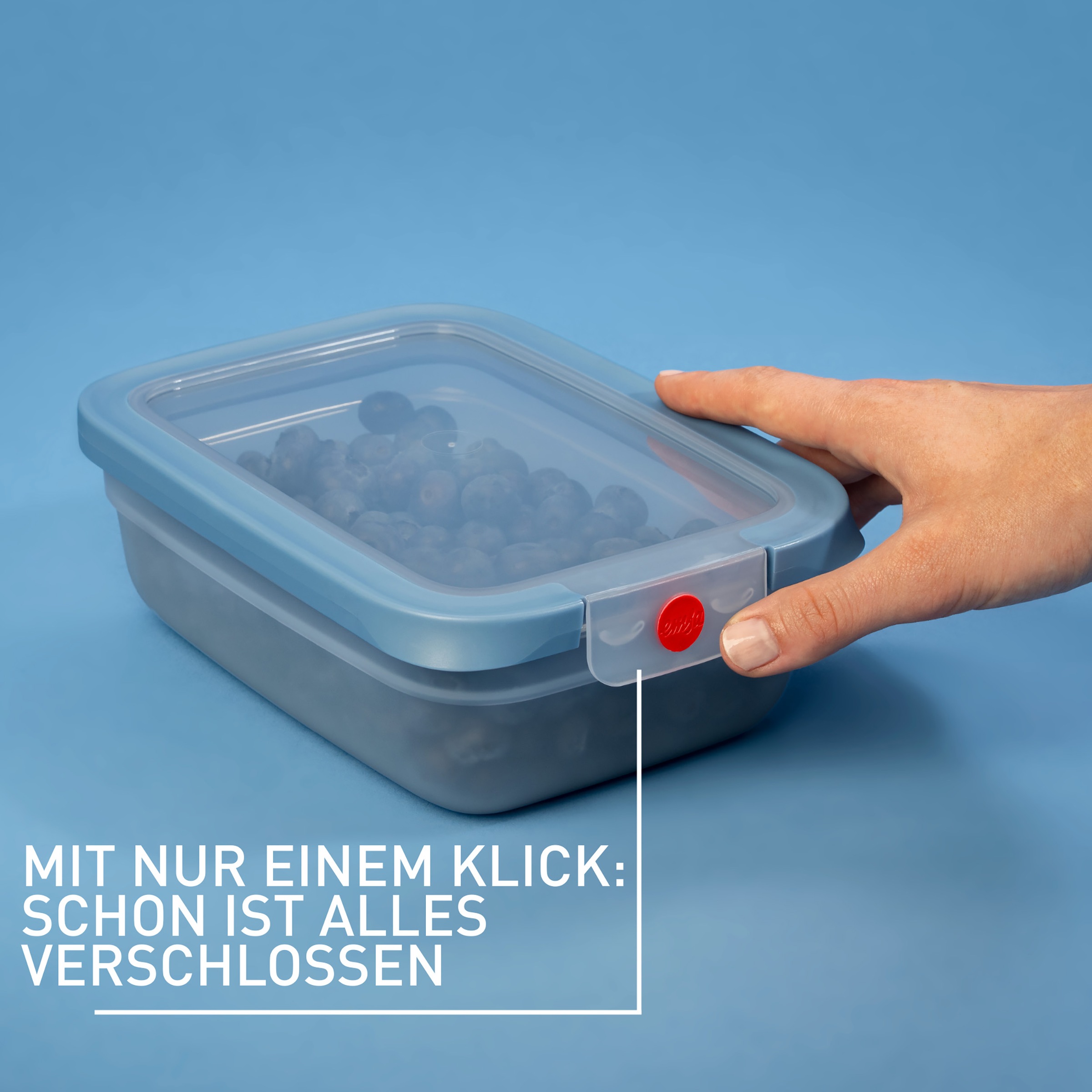 Emsa Frischhaltedose »oneClick« Set, 3 tlg. tlg. verschlossen mit nur 1 x Klick, 100% dicht, made in Germany