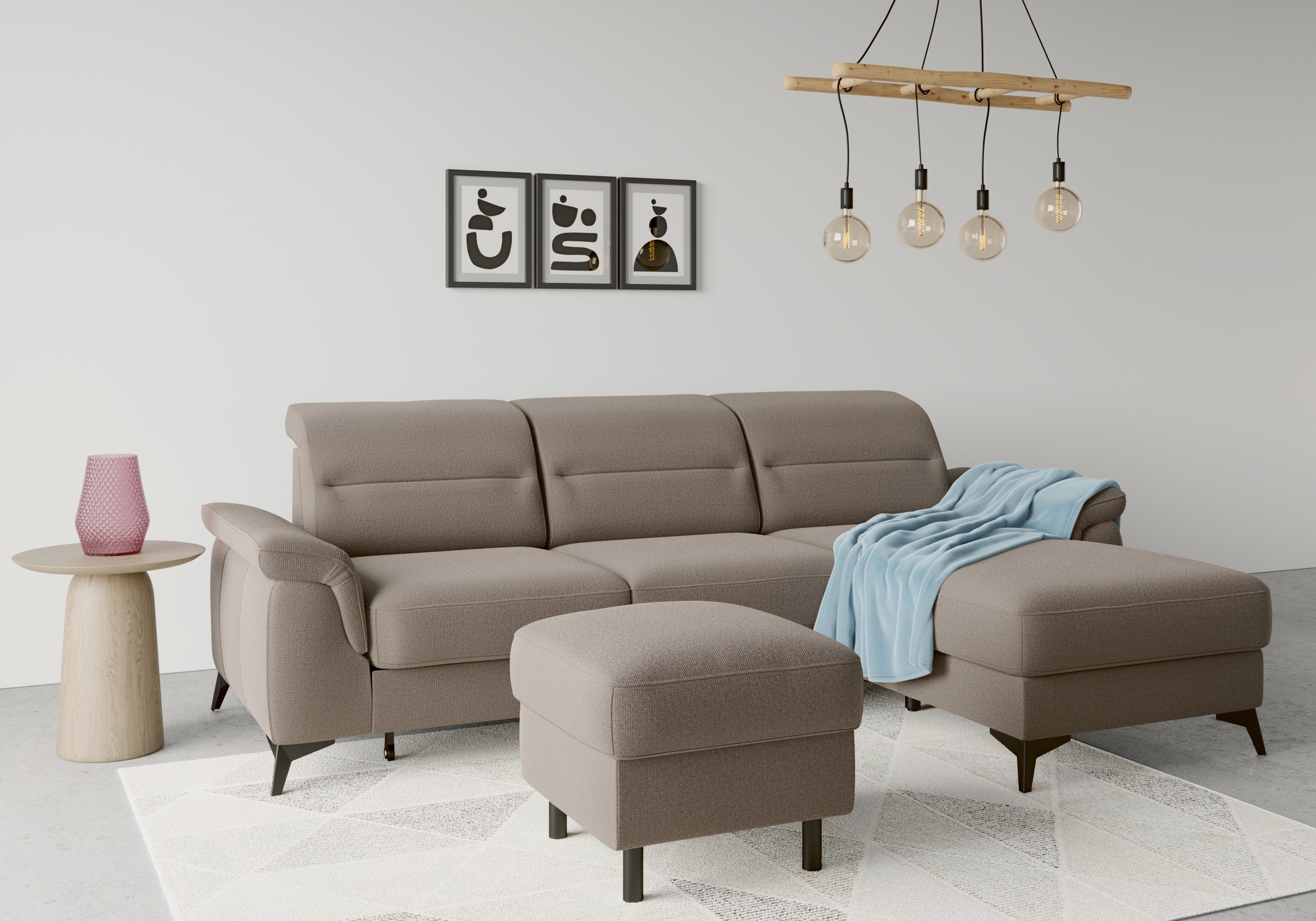 sit&more Ecksofa "Sinatra L-Form", mit Recamiere, optional mit Kopfteilvers günstig online kaufen