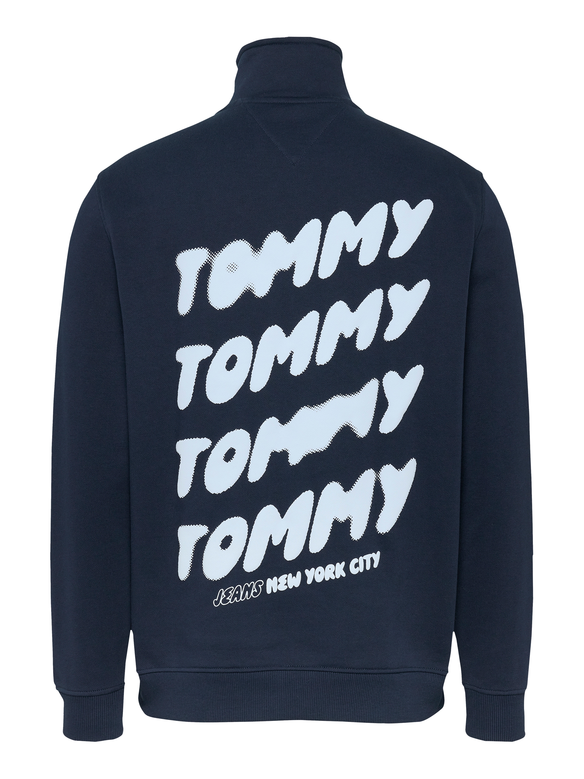 Tommy Jeans Sweatshirt »TJM REG BUBBLE QRTR ZIP FRNT/BCK«, mit großem Rückenprint

