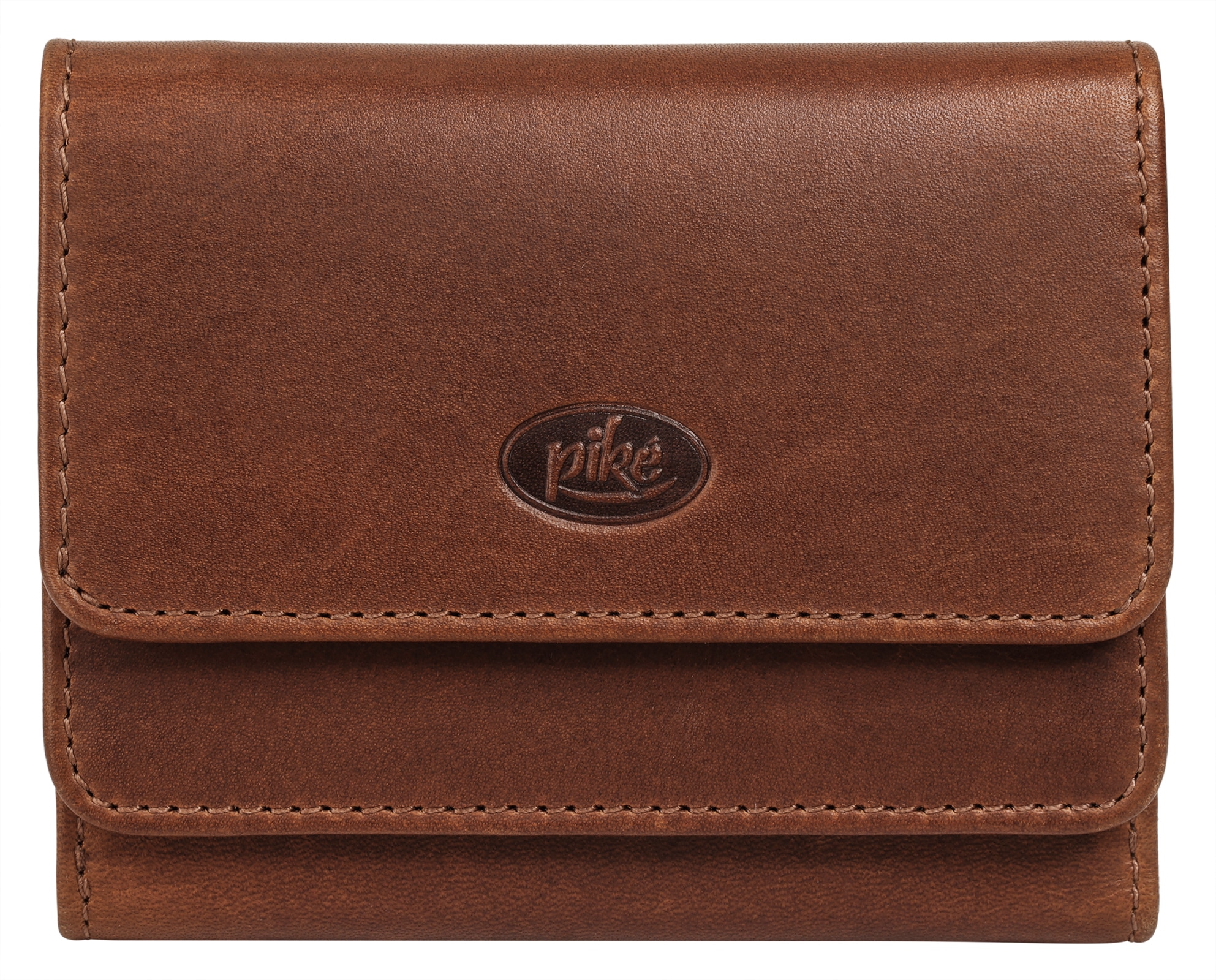 PIKÉ Geldbörse echt Leder braun