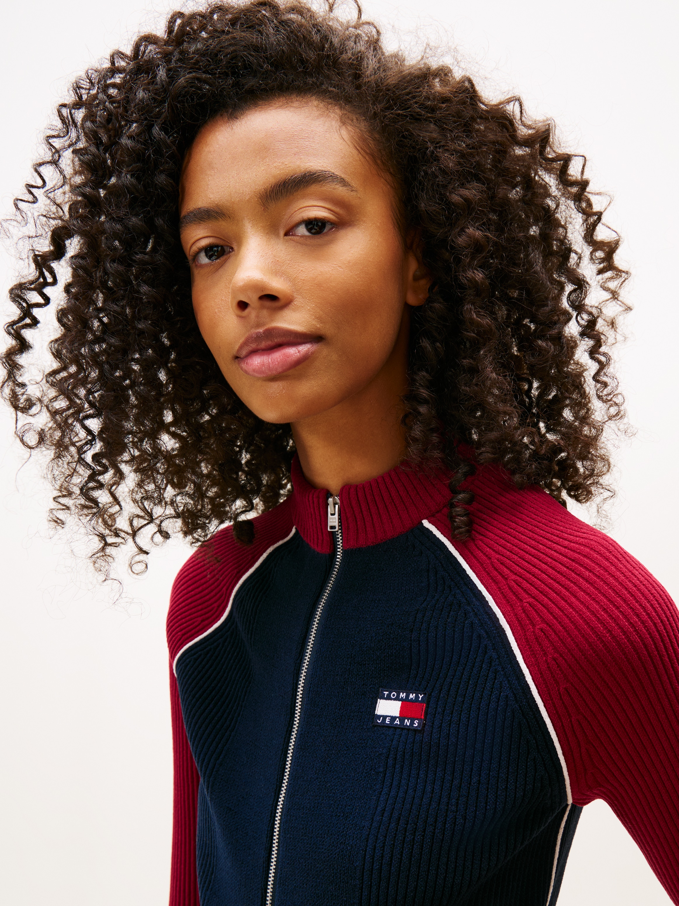 Tommy Jeans Strickjacke »TJW COLORBLOCK ZIP THRU CARDIGAN«