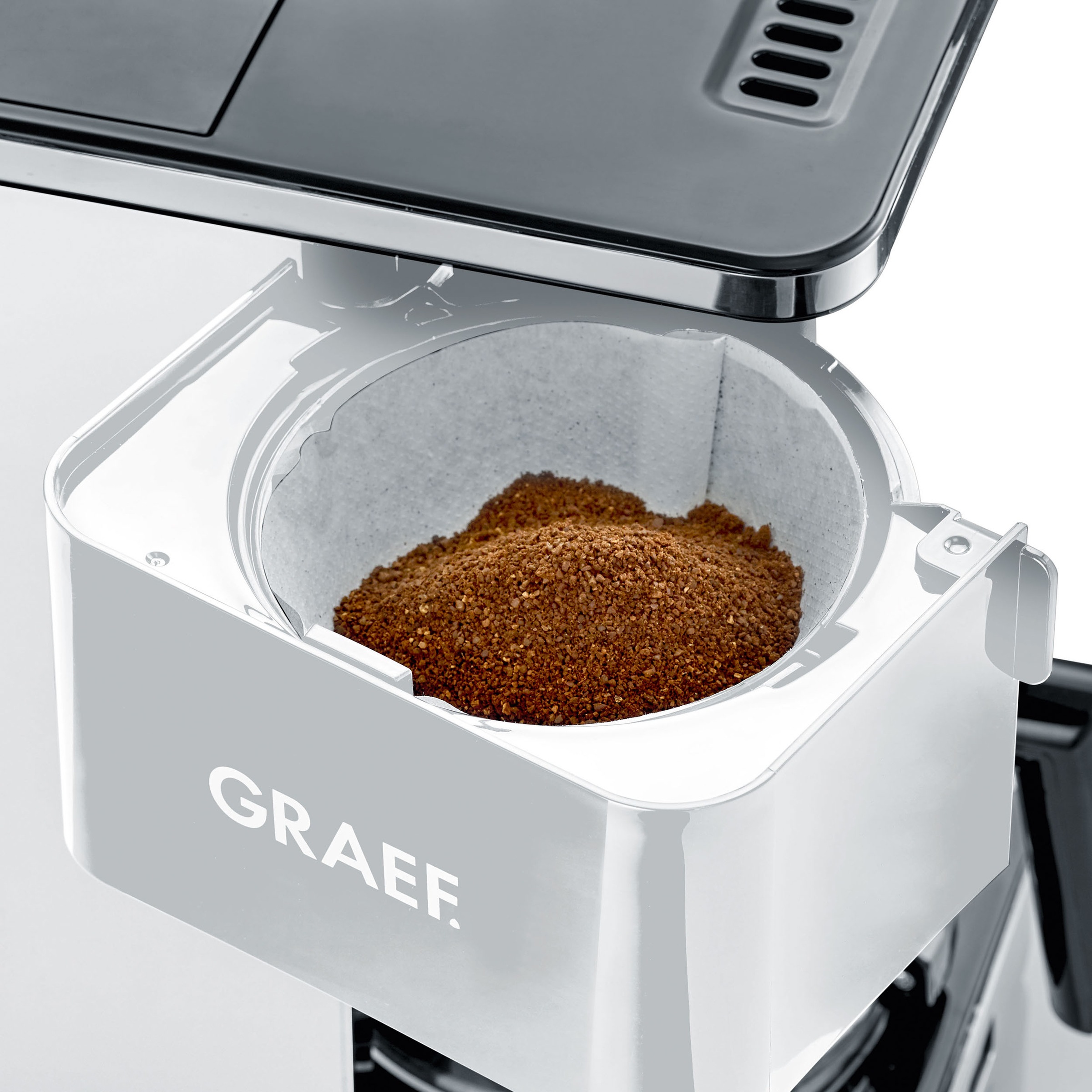 Graef Filterkaffeemaschine »FK 401«, 1,25 l Kaffeekanne, Papierfilter, 1x4, mit Glaskanne, weiß