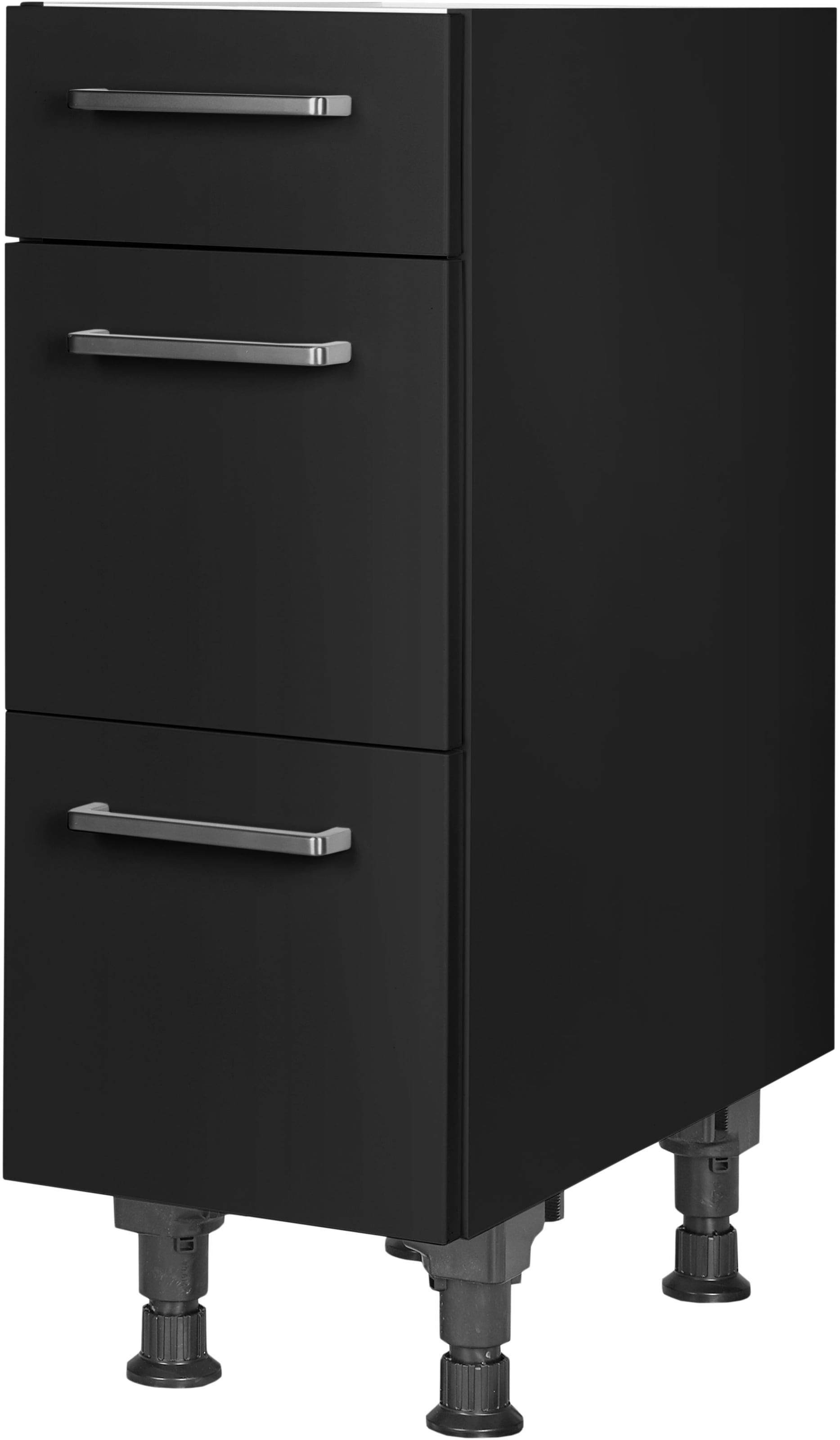 nobilia® Unterschrank »"Touch", vormontiert, mit höhenverstellbaren Sockelfüßen, in den« Breiten 30, 45, 60 und 90 cm, mit Schubkasten und Auszügen