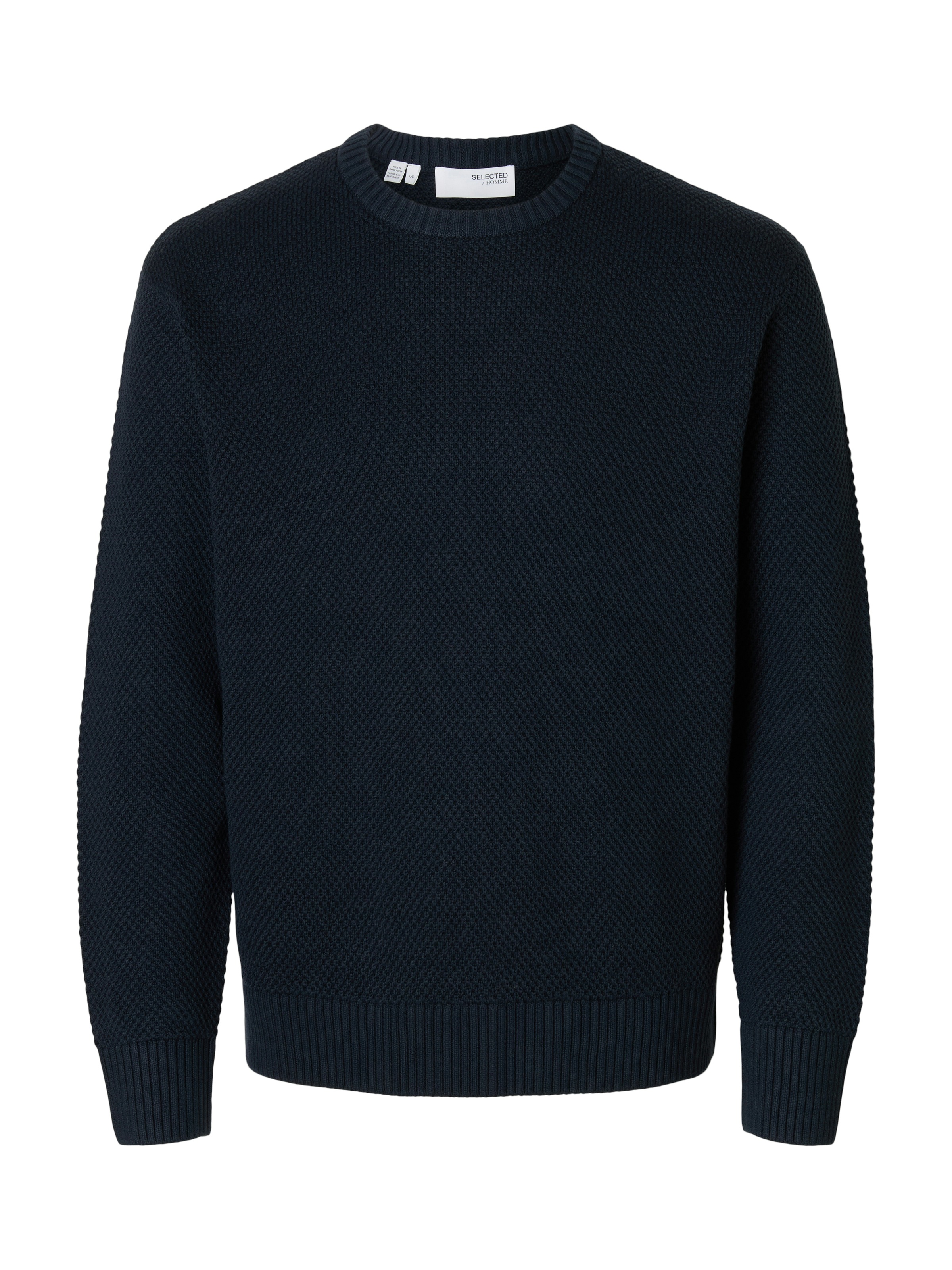 SELECTED HOMME Rundhalspullover »SLHHENNY LS KNIT RELAXED CREW NECK D«