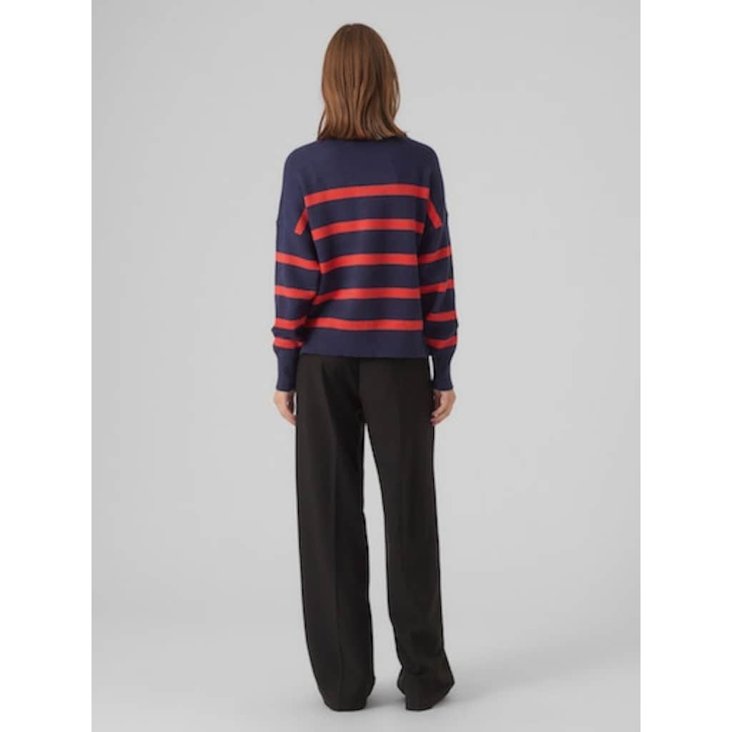 Vero Moda Troyer »VMSABA STRIPE LS HIGHNECK BLOUSE GA NOOS«