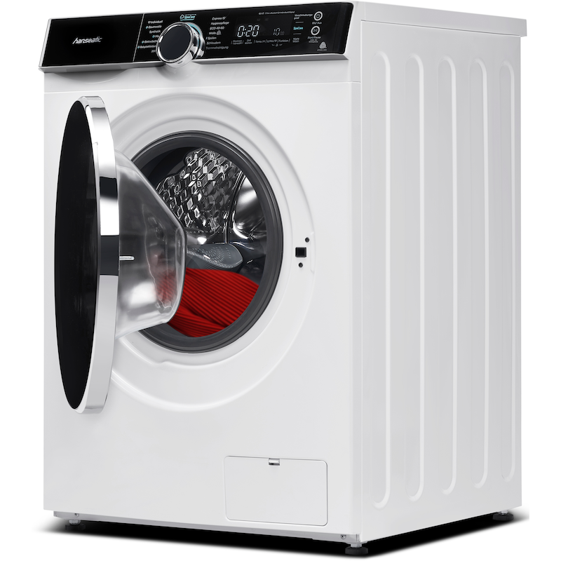 HANSEATIC Waschmaschine »HWMK914B« 9 kg 1400 U/min Nachtwaschprogramm, AquaStop, Dampfoption weiß