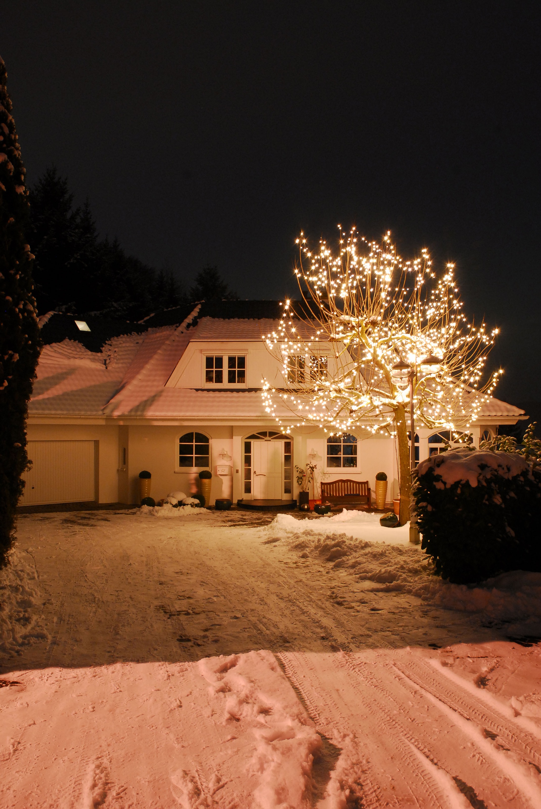 KONSTSMIDE LED-Lichterkette »Weihnachtsdeko aussen«, 40 St.-flammig, LED Minilichterkette, 40 warm weiße Dioden