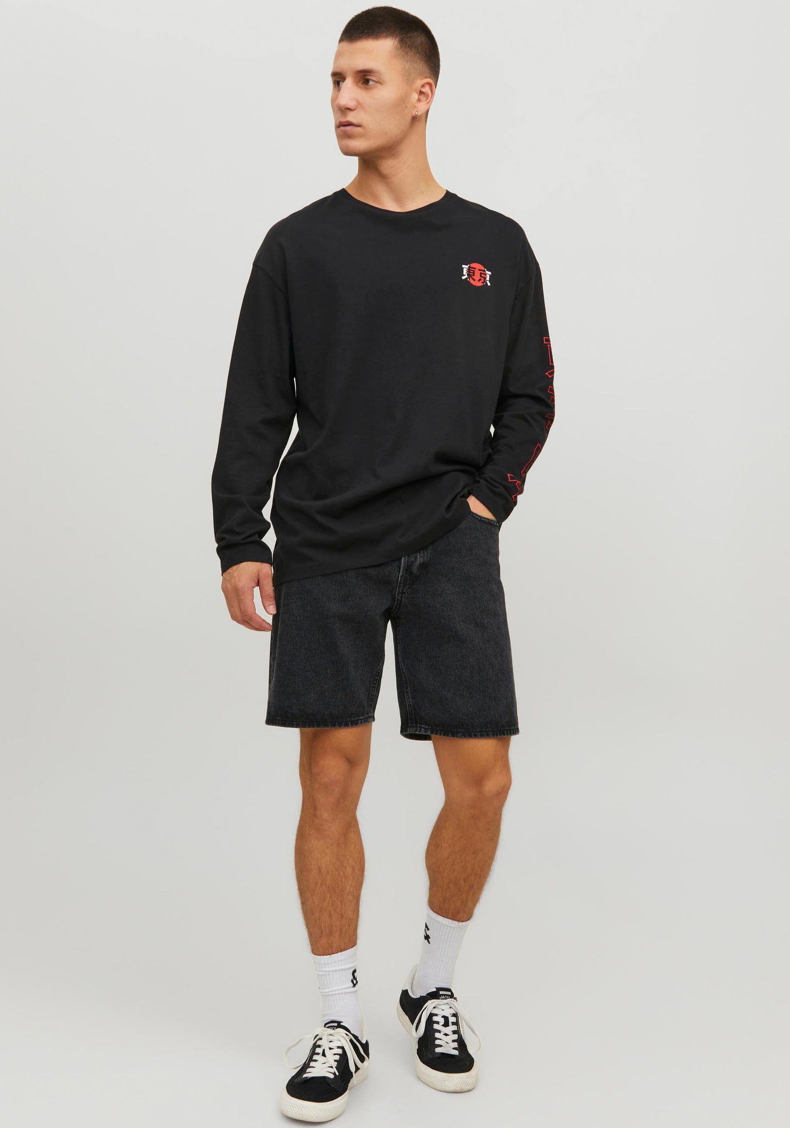 4. Bild von Jack & Jones Jeansshorts »JJICHRIS JJORIGINAL SHORTS MF 255 SN«