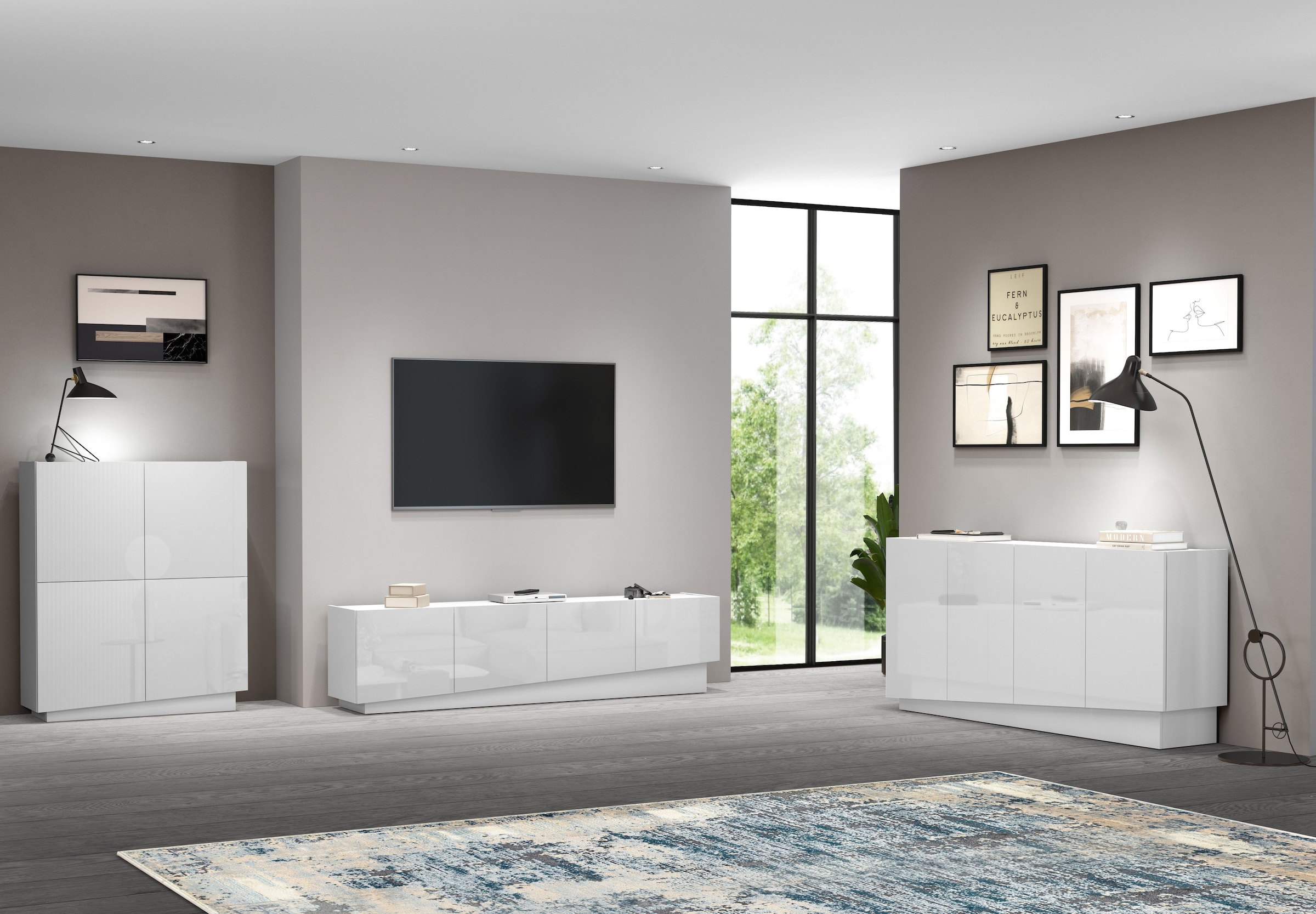 INOSIGN Sideboard »VELA, Sideboard, Breite 160 cm, Design mit schrägen Türen«, (1 St.), Made in Italy, Maße-B/T/H: 160x35x75,Sideboard, Anrichte, Kommode