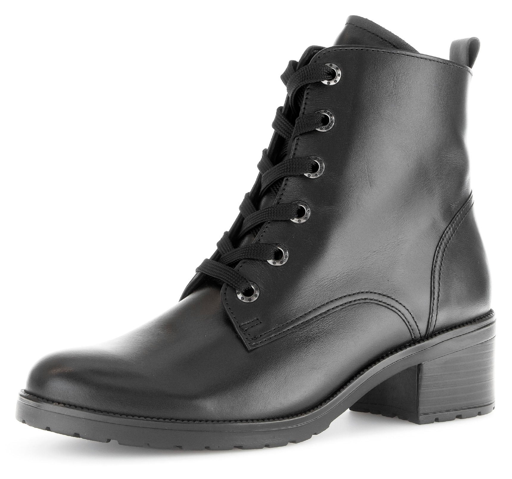 Gabor Schnürstiefelette »Tunis«  , Blockabsatz, Schnürboots, Komfortschuh mit Anziehlasche, G-Weite