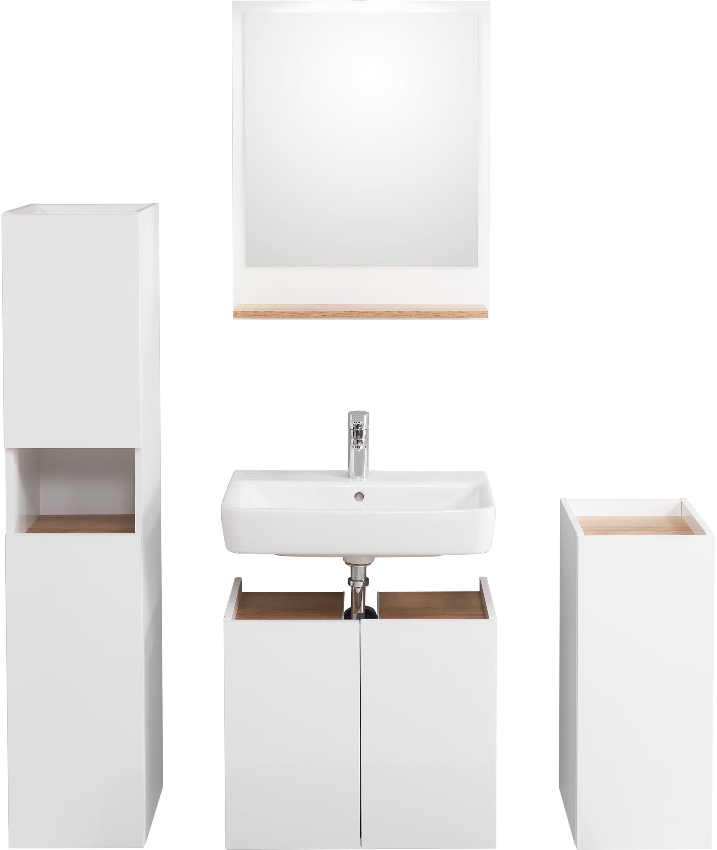 Saphir Badmöbel-Set »Quickset 947 4-teilig, Waschbeckenunterschrank mit Spi günstig online kaufen