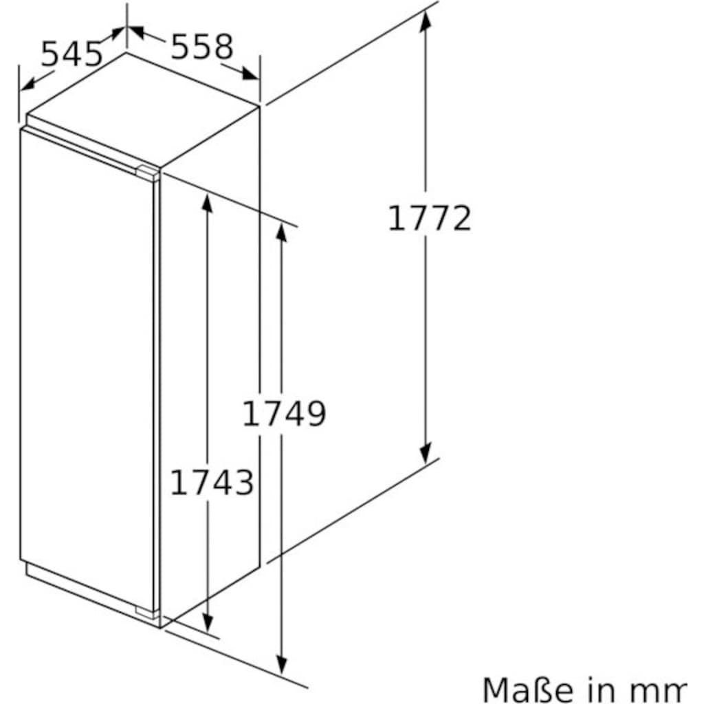 BOSCH Einbaukühlschrank »KIF82PFF0«, KIF82PFF0, 177,2 cm hoch, 55,8 cm breit