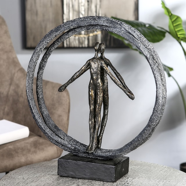 im Raten Casablanca auf Paar by Gilde bronzefarben/schwarz«, Ring, »Skulptur bronzefarben/grau/schwarz, Polyresin Dekofigur kaufen