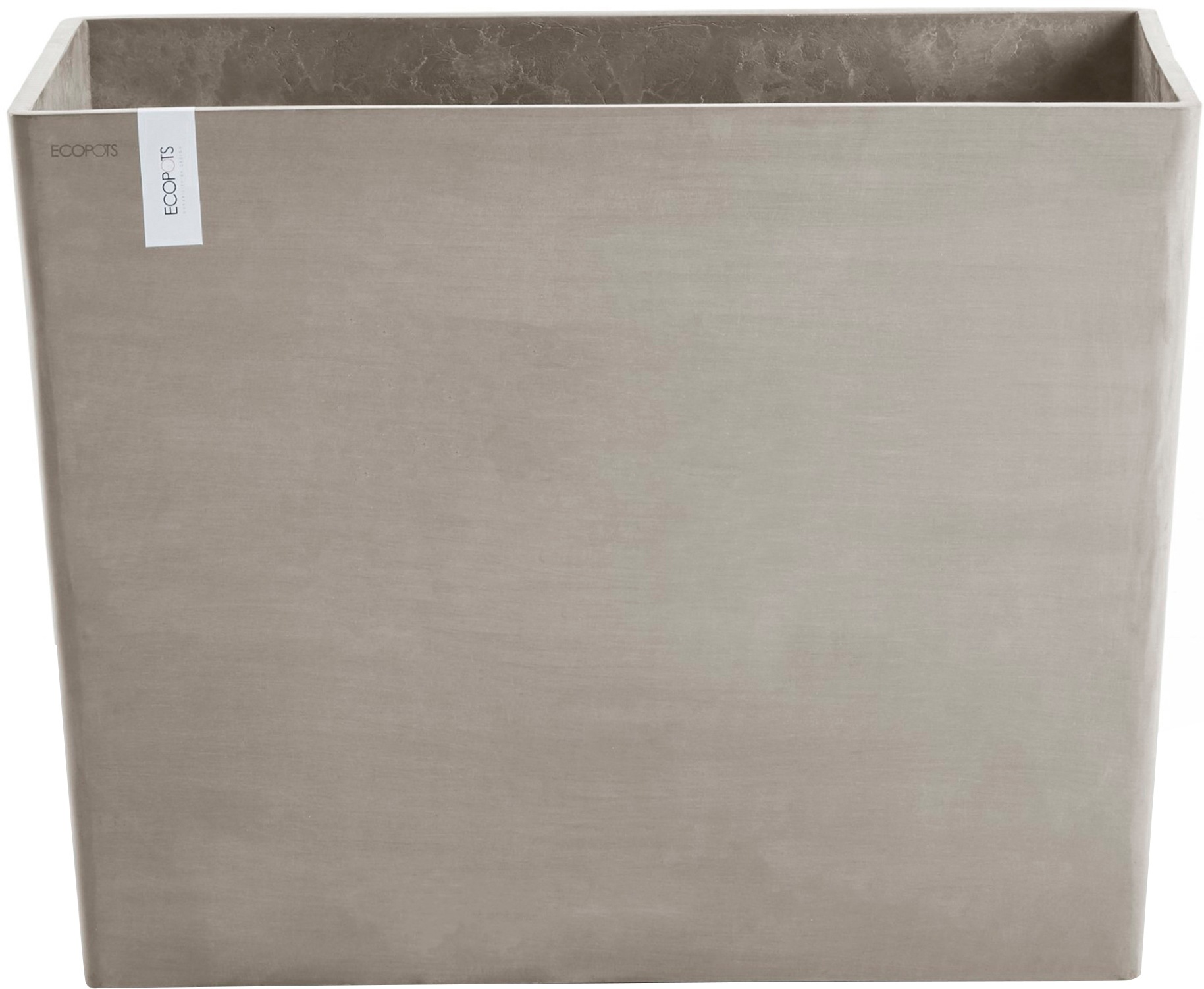 ECOPOTS Blumentopf »Paris mit Rollen 85 Taupe«, für den Außenbereich: frostsicher, bruchsicher und lichtbeständig