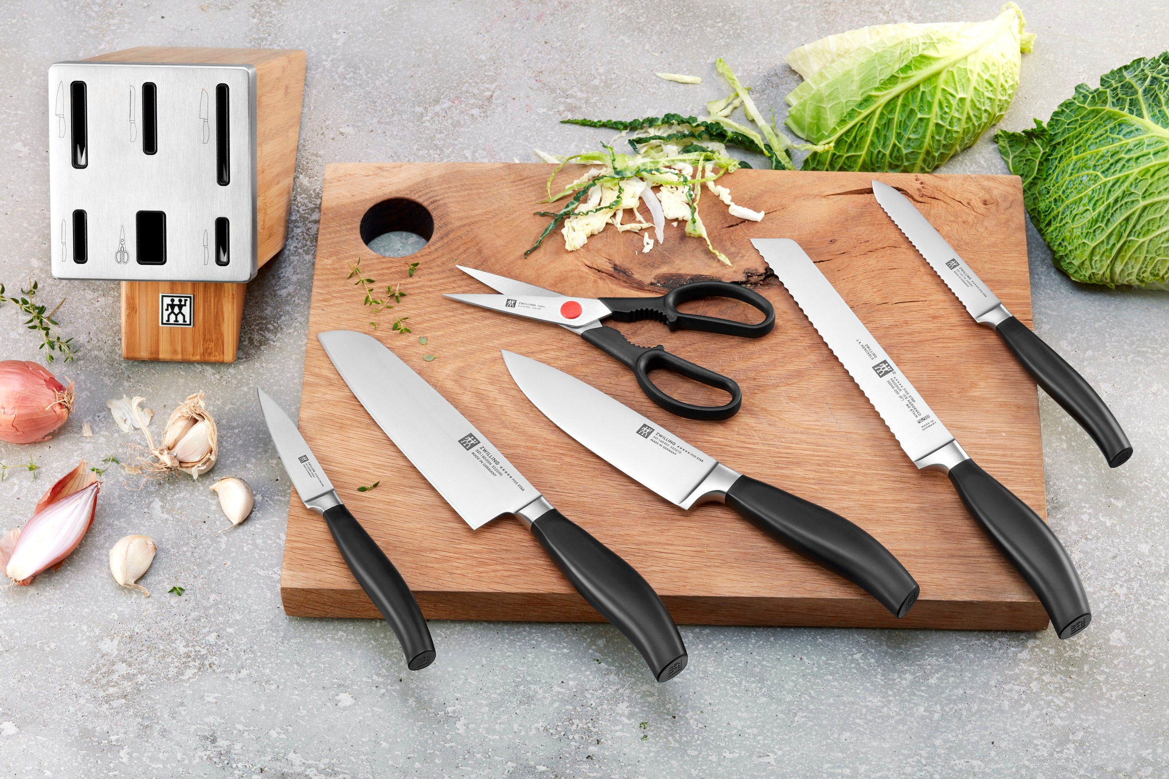 Zwilling Messerblock »***** FIVE STAR« 7 Stk. Selbstschärfender Messerblock günstig online kaufen