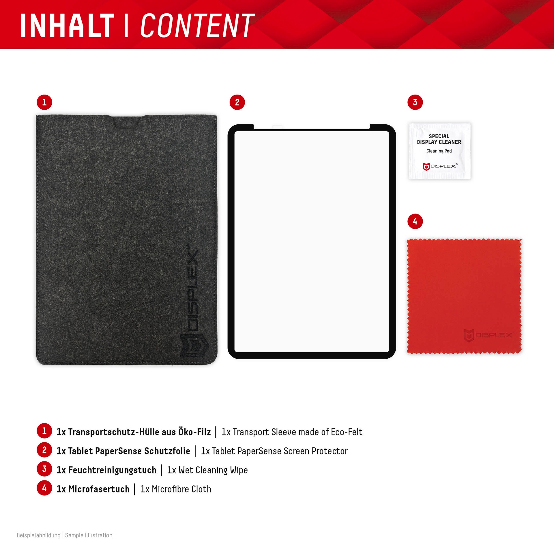 Displex Displayschutzfolie »Tablet PaperSense«, für Apple iPad Pro 11 (1./2./3./4. Gen.)-Apple iPad Air (4./5. Gen.), Schreiben wie auf Papier