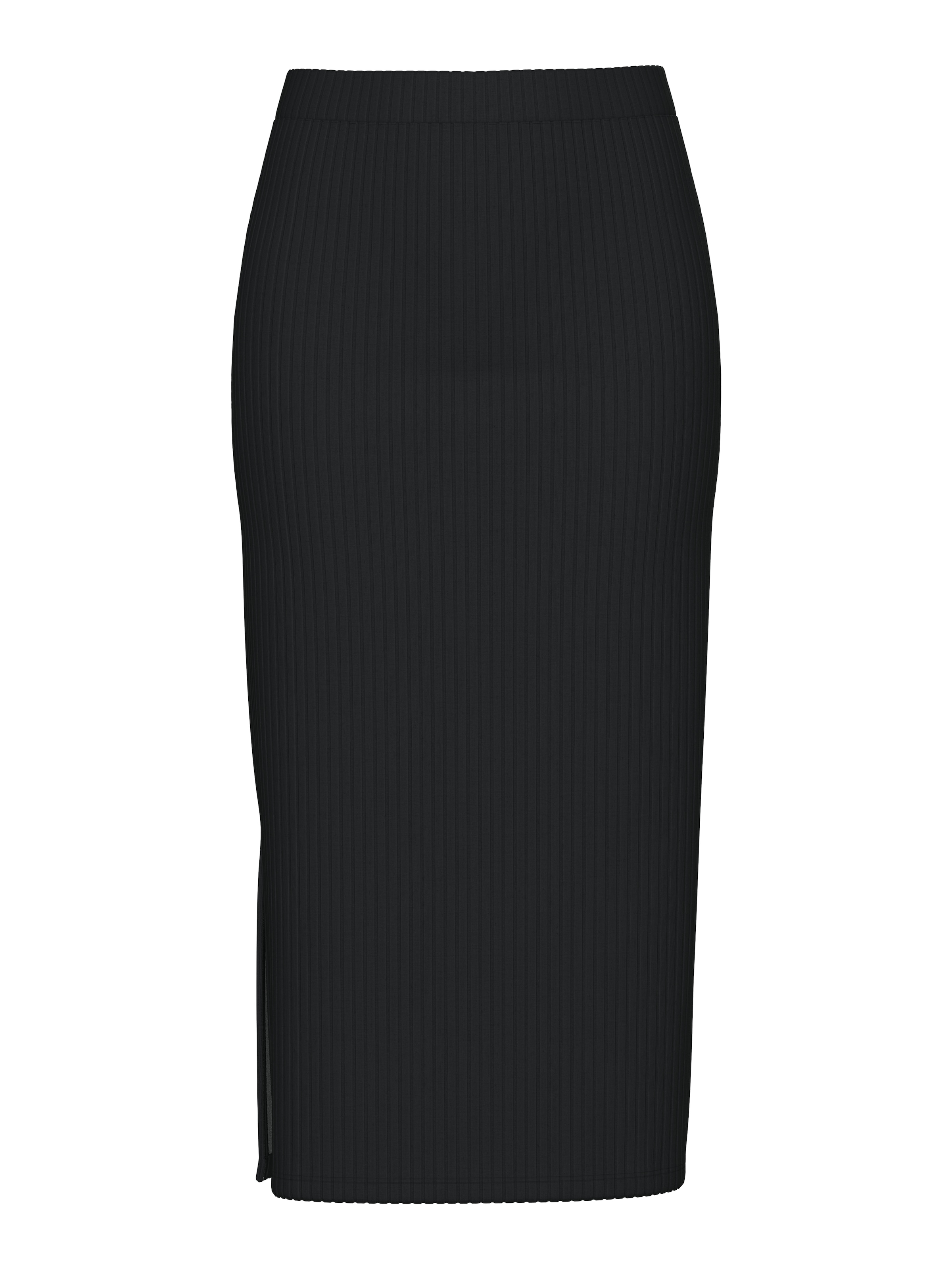 pieces Midirock »PCKYLIE MW MIDI SKIRT NOOS« gerippte Jersey-Ware