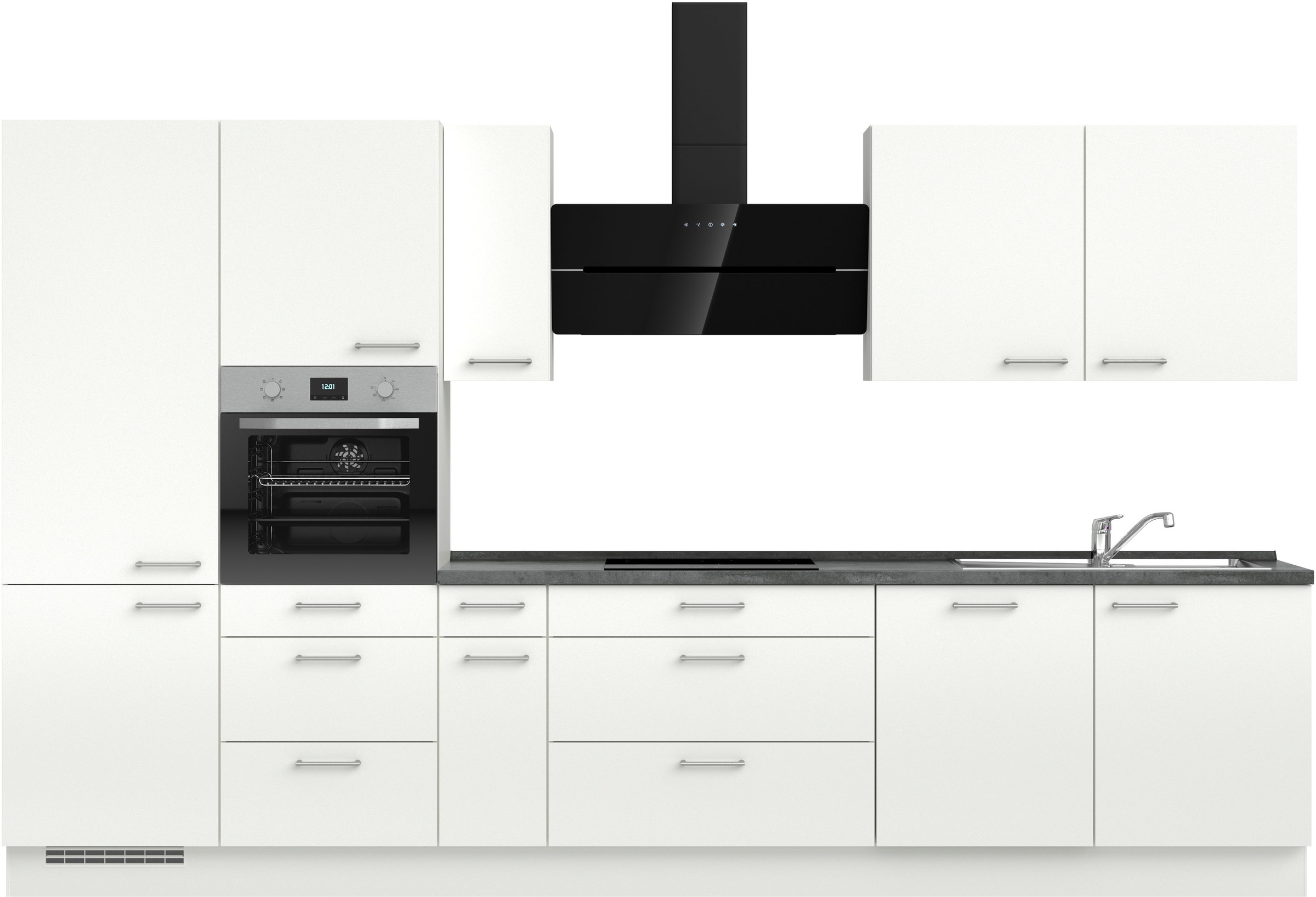 nobilia® Küchenzeile »"Laser II", Ausrichtung wählbar, Breite 360 cm« vormo günstig online kaufen