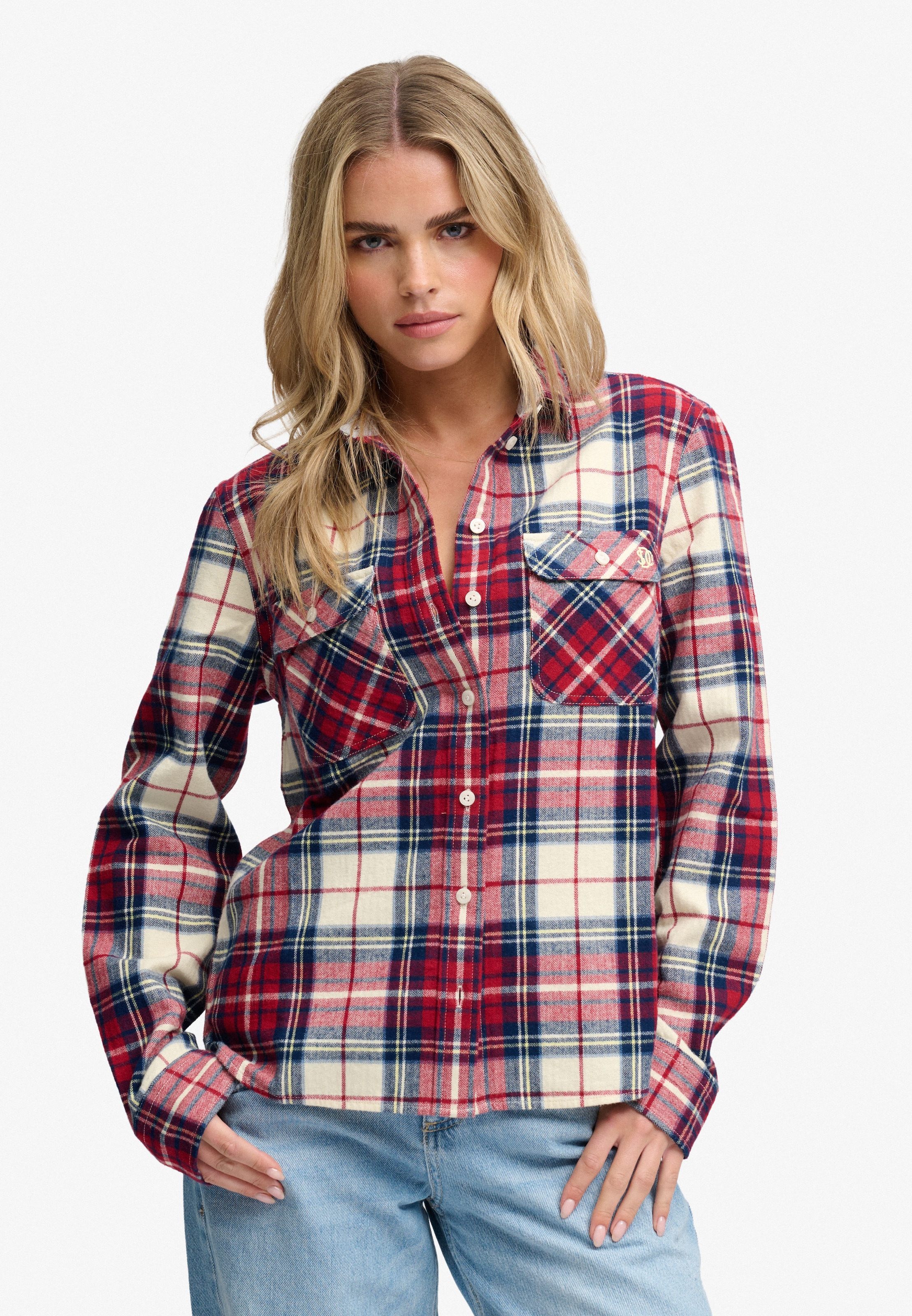 Superdry Karobluse »LUMBERJACK CHECK FLANNEL SHIRT« Baumwolle, relaxed fit, aus weichem Flanell