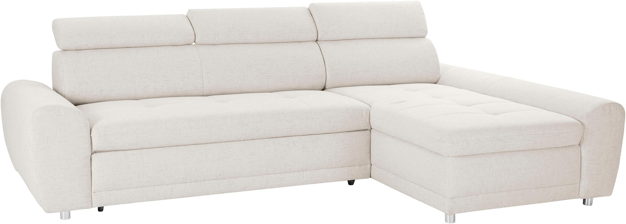 sit&more Ecksofa »Riva L-Form«, inklusive Kopteilverstellung, wahlweise mit Bettfunktion