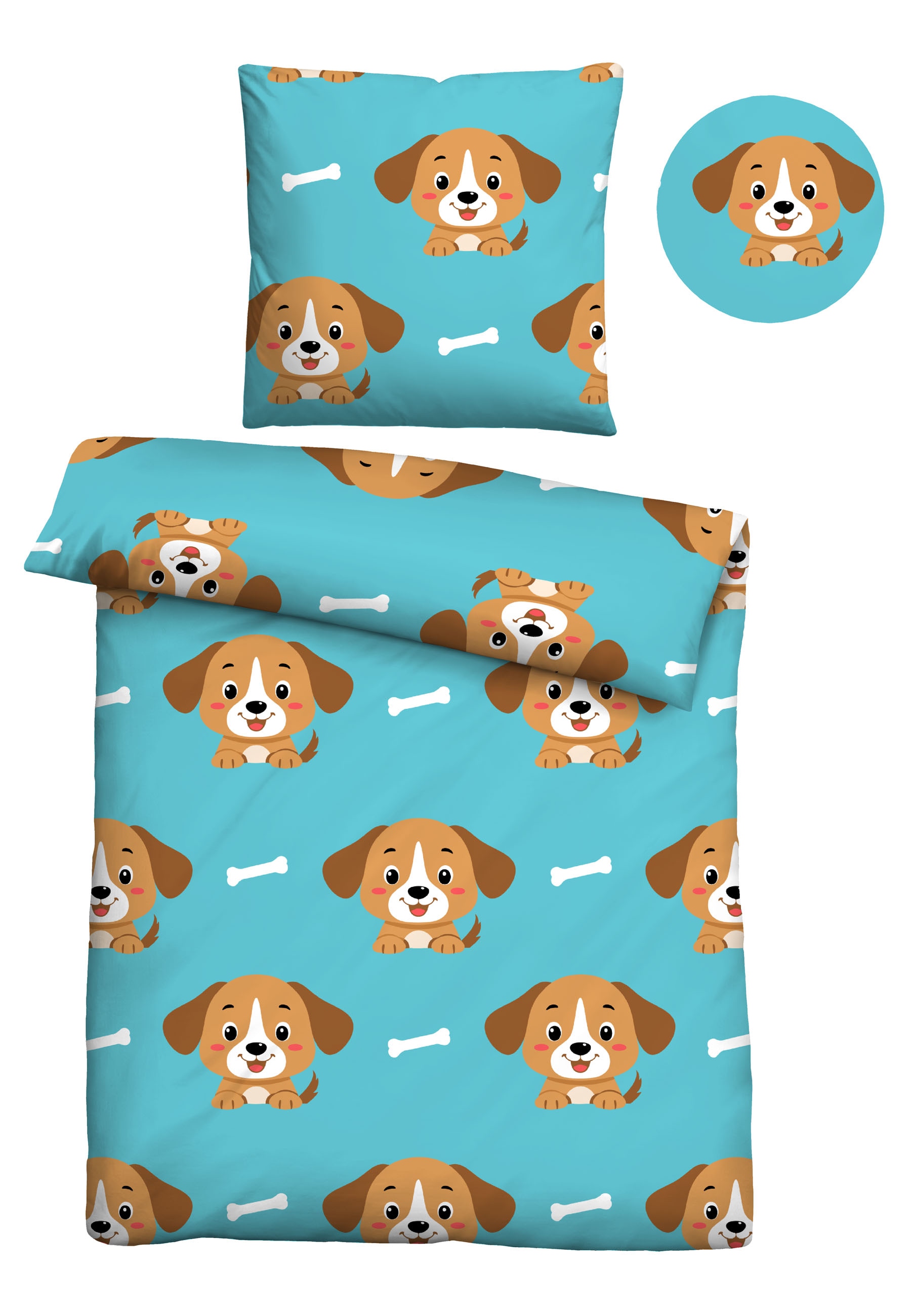 Castell - Markenbettwäsche Jugendbettwäsche »0330247« 2 Stk. tlg. Polar-Fleece, absolut flauschig, weich + wohlig warm, pflegeleicht