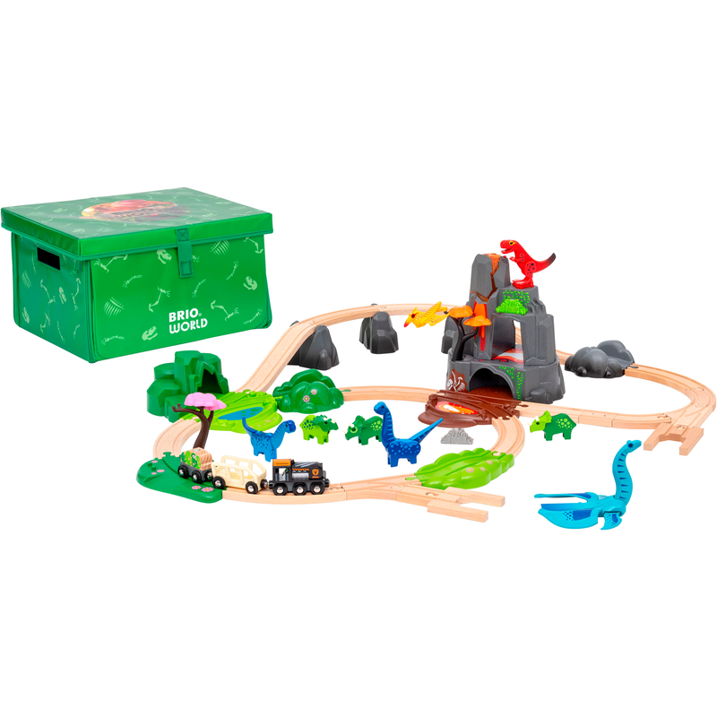 BRIO Spielzeugeisenbahn-Erweiterung »WORLD, Dinosaurier Deluxe Set« FSC - schützt Wald bunt
