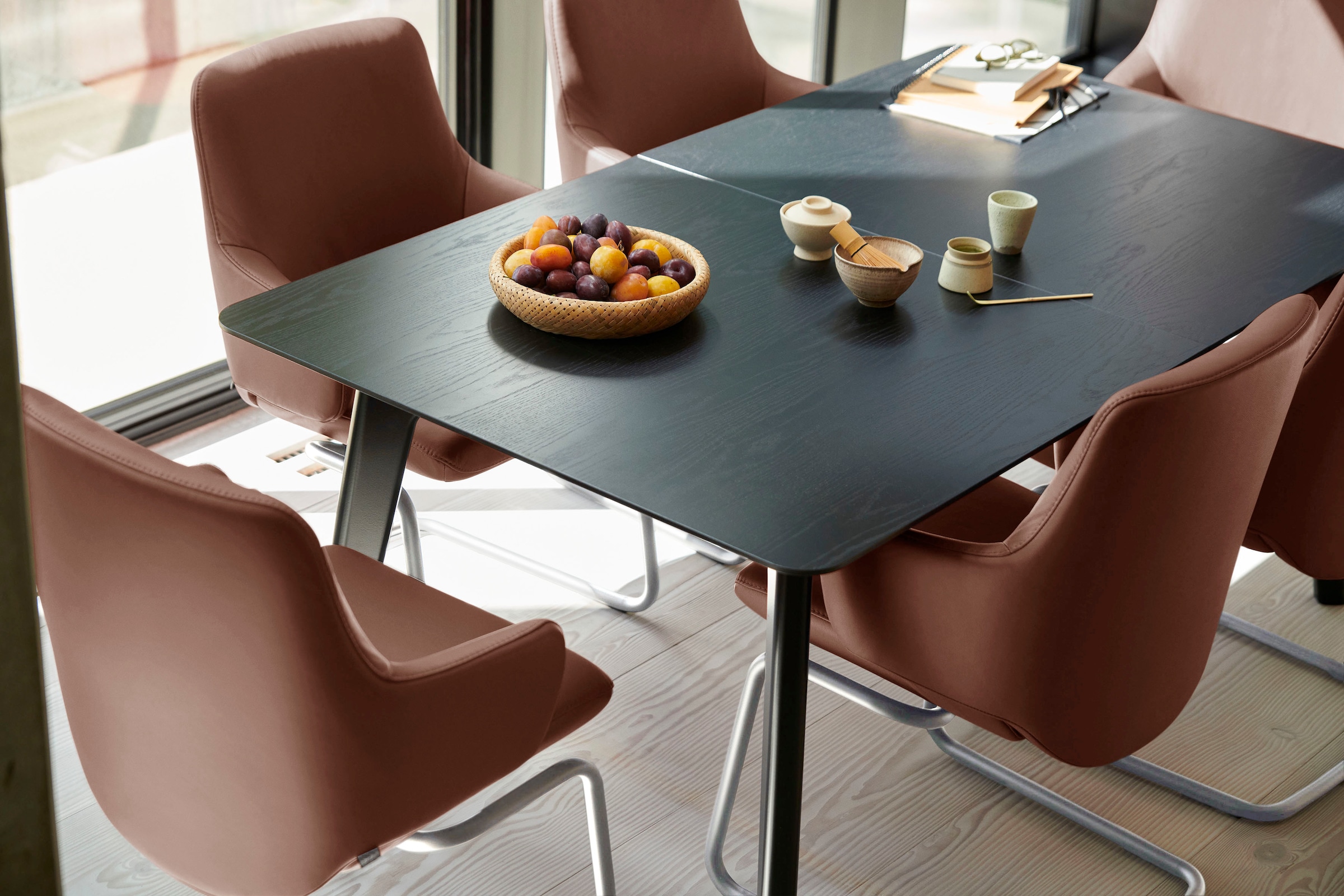 Stressless® Polsterstuhl »Laurel«, Leder PALOMA, Low Back mit Armlehne, Größe L, mit Beinen aus Stahl in Chrom matt