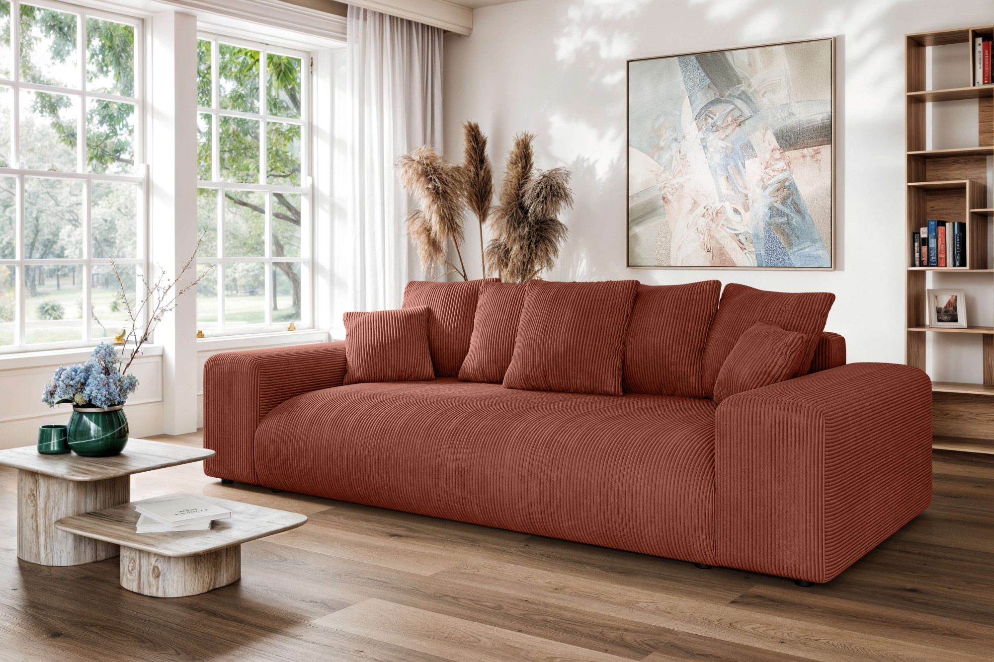 Home affaire Big-Sofa »LAKESIDE 3-Sitzer Schlafsofa mit Bettkasten, Breite günstig online kaufen