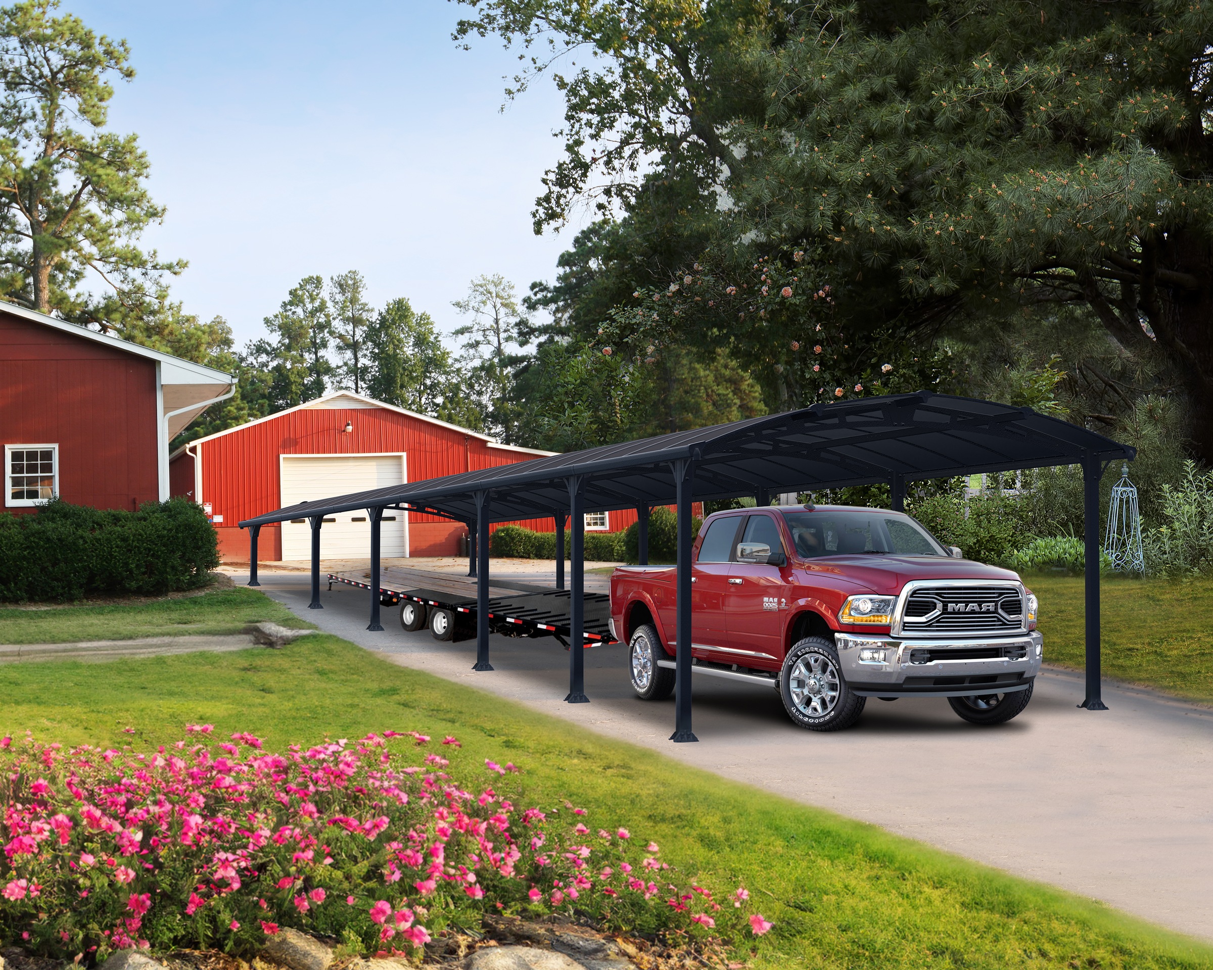 Palram - Canopia Einzelcarport »Arcadia« Aluminium 325 cm Anthrazit wartung günstig online kaufen