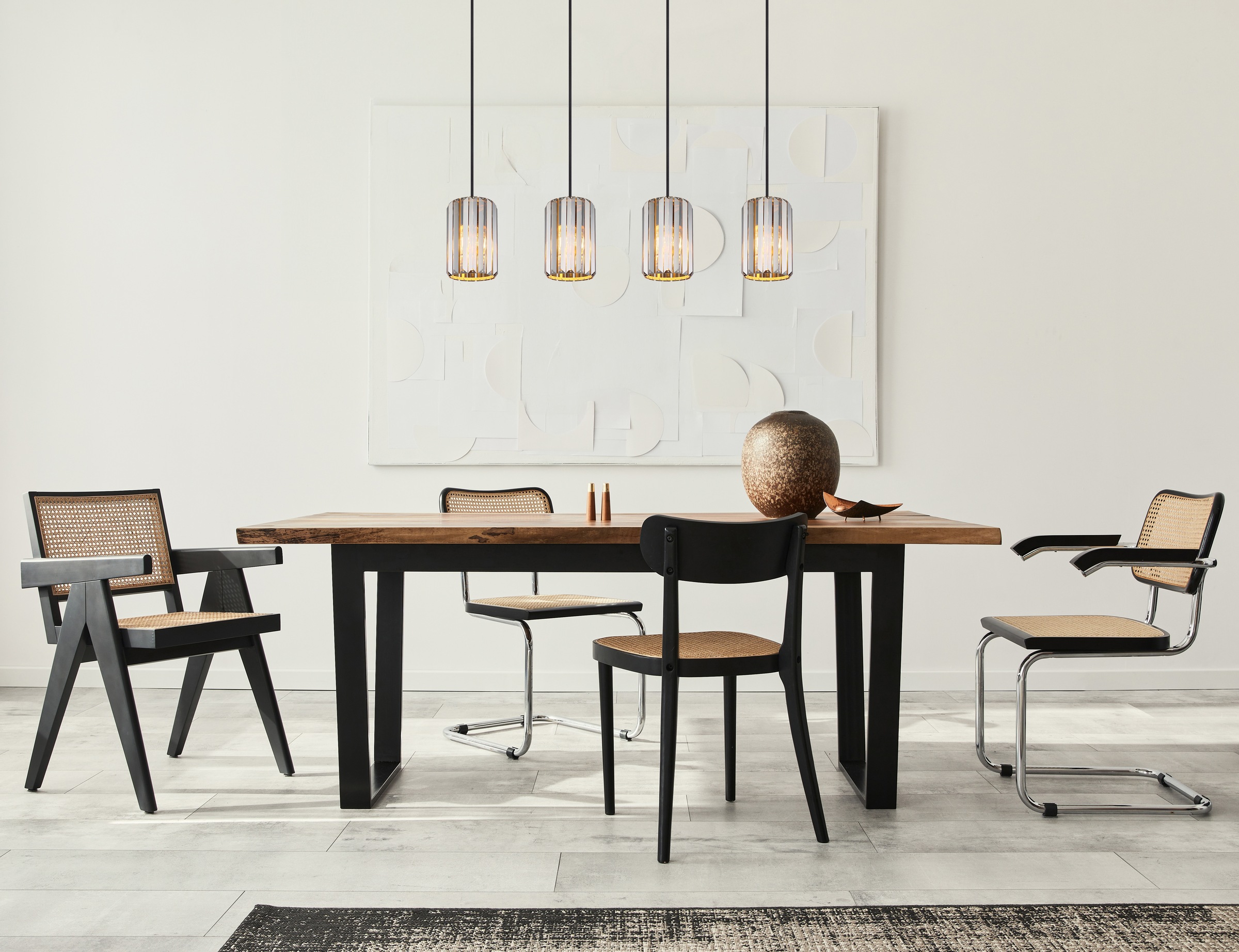 NOWA Pendelleuchte »RUN« E27 1 Stk. Hängeleuchte, Hängelampe, Kristalle, Wo günstig online kaufen