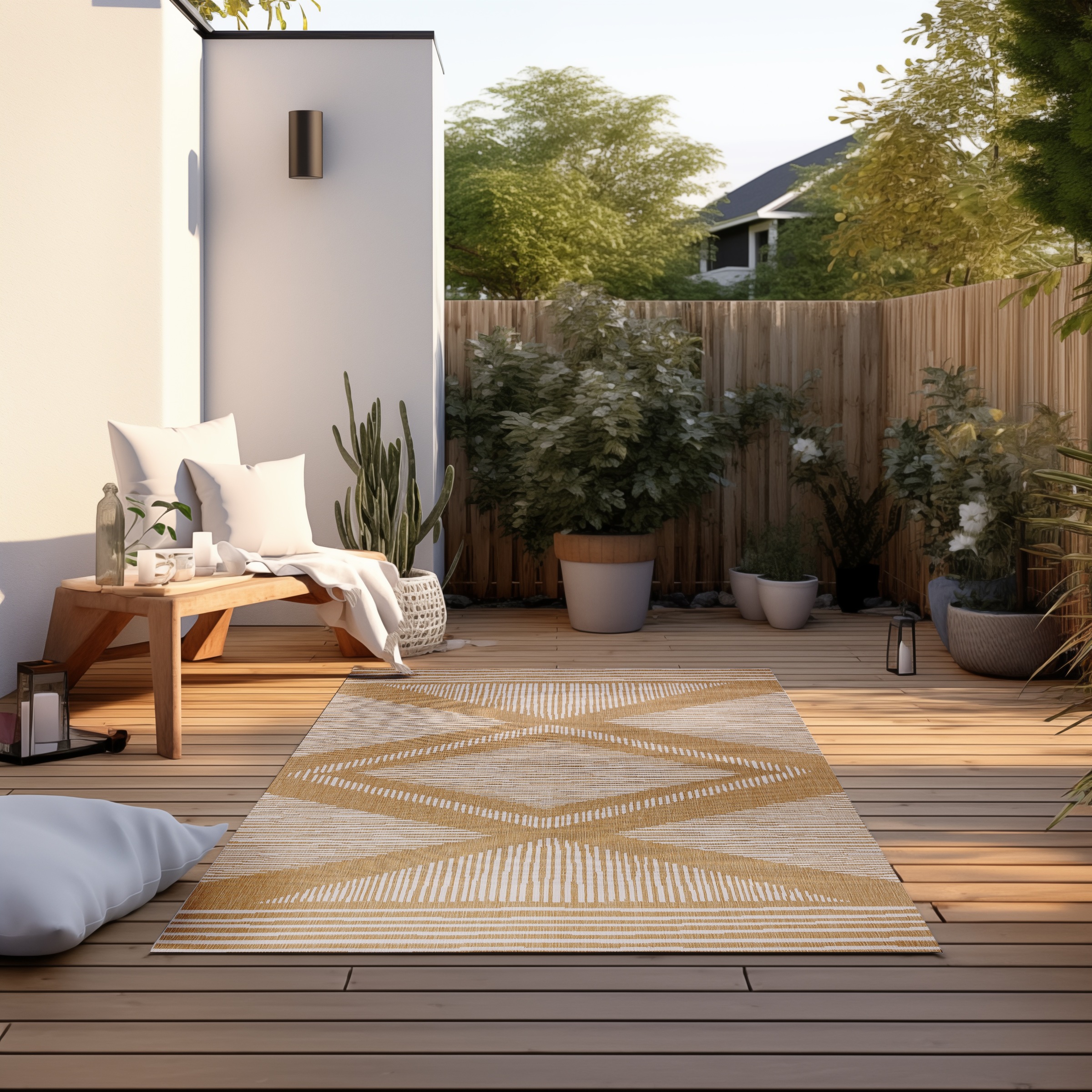 ELLE DECORATION Teppich »Rhombus, In- und Outdoor«, rechteckig, 5 mm Höhe, günstig online kaufen