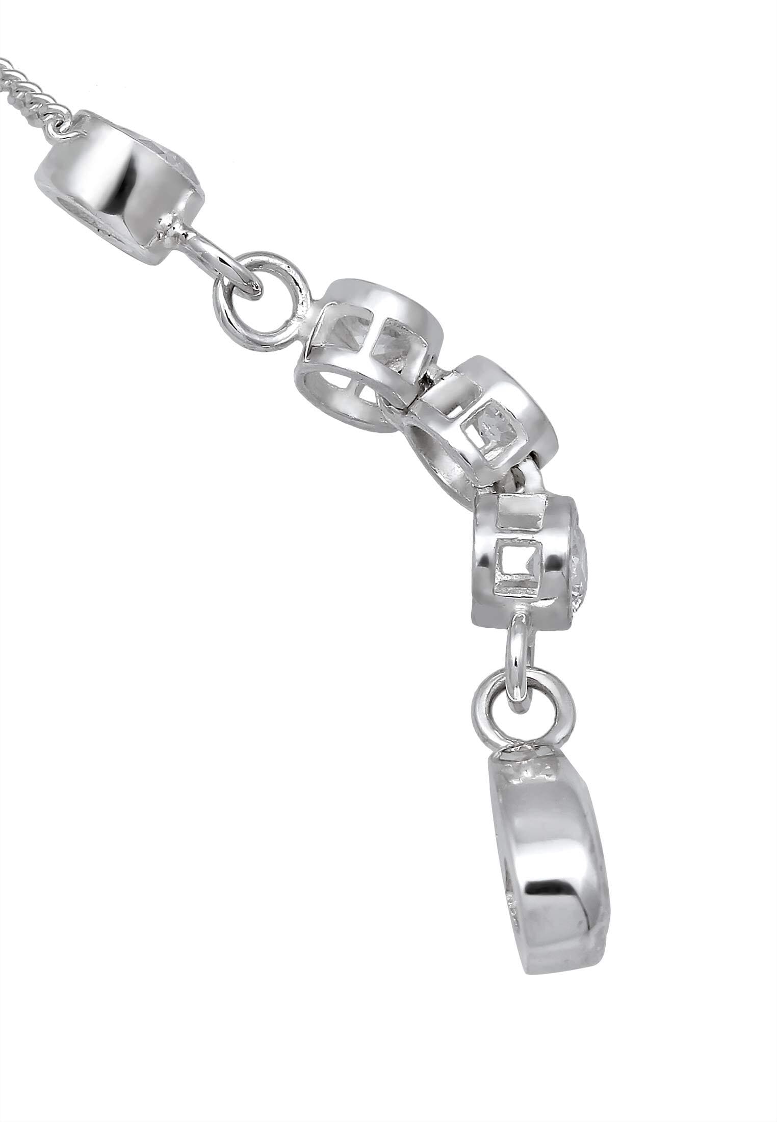 Elli Schmuckset »Paar Stecker und Anhänger mit Zirkonia in schwarz« ()