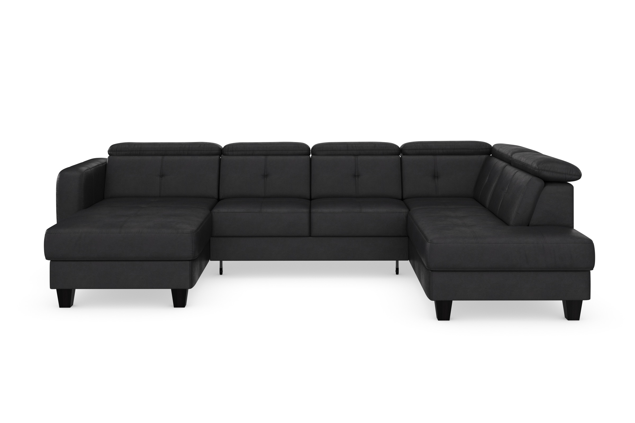 sit&more Wohnlandschaft »Belluci U-Form«, Kopfteilverstellung und Federkern, wahlweise mit Bettfunktion