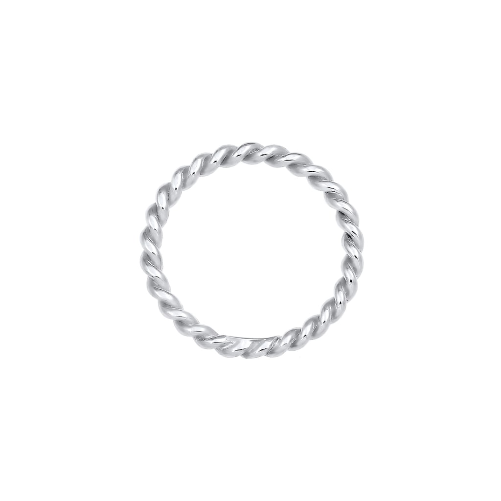 Nenalina Fingerring »Gedreht Kordel Spirale Basic Schlicht 925 Silber«