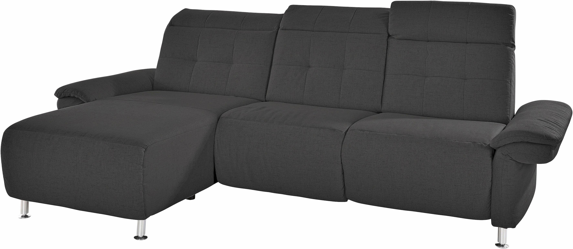 Places of Style Ecksofa »Manhattan L-Form«, 2 Sitze mit elektrischer Relaxfunktion, verstellbare Armlehnen