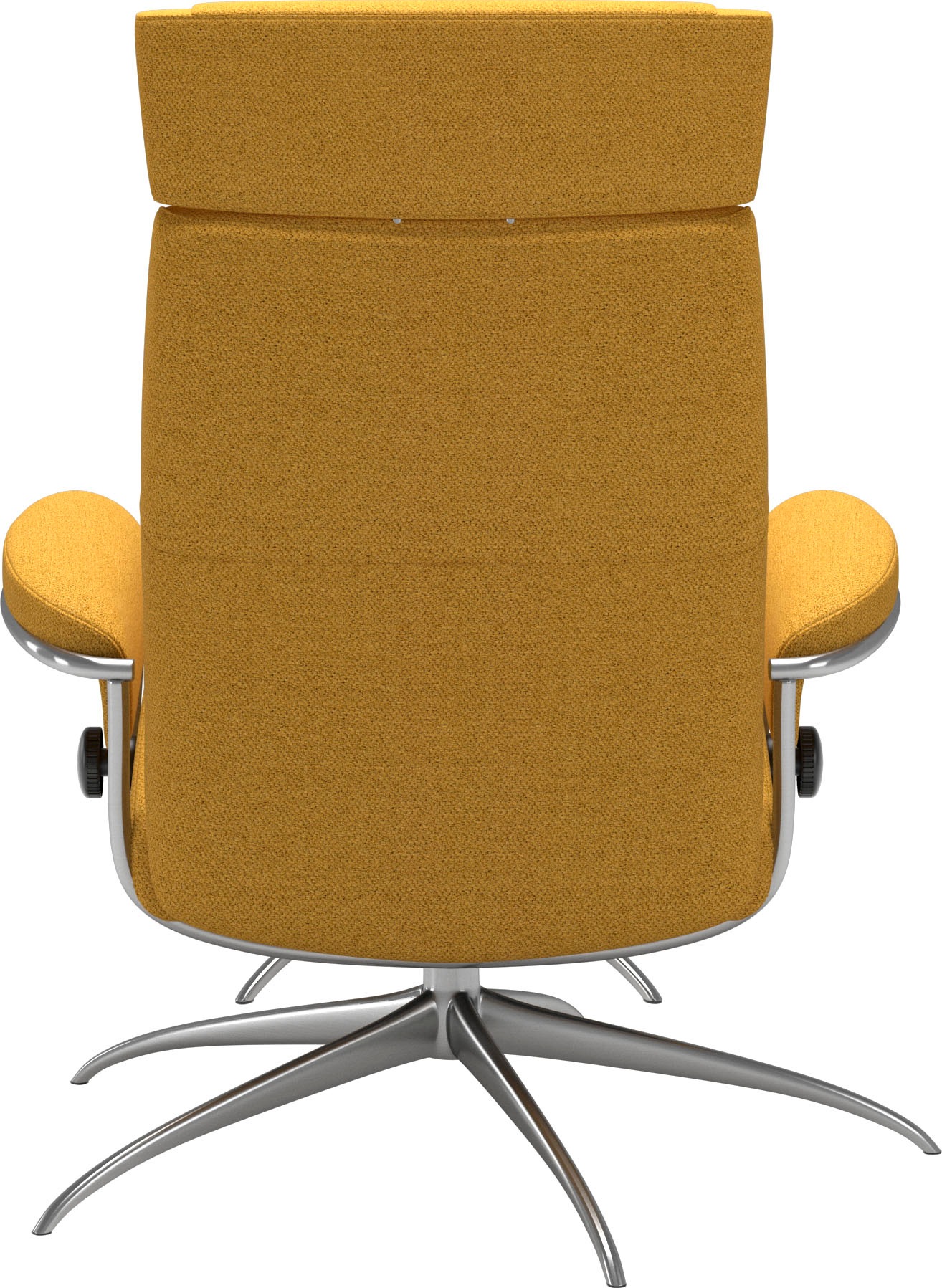 Stressless® Relaxsessel »Paris«, (Set, Relaxsessel mit Hocker), mit Hocker, Low Back mit Kopfstütze, mit Star Base, Gestell Chrom