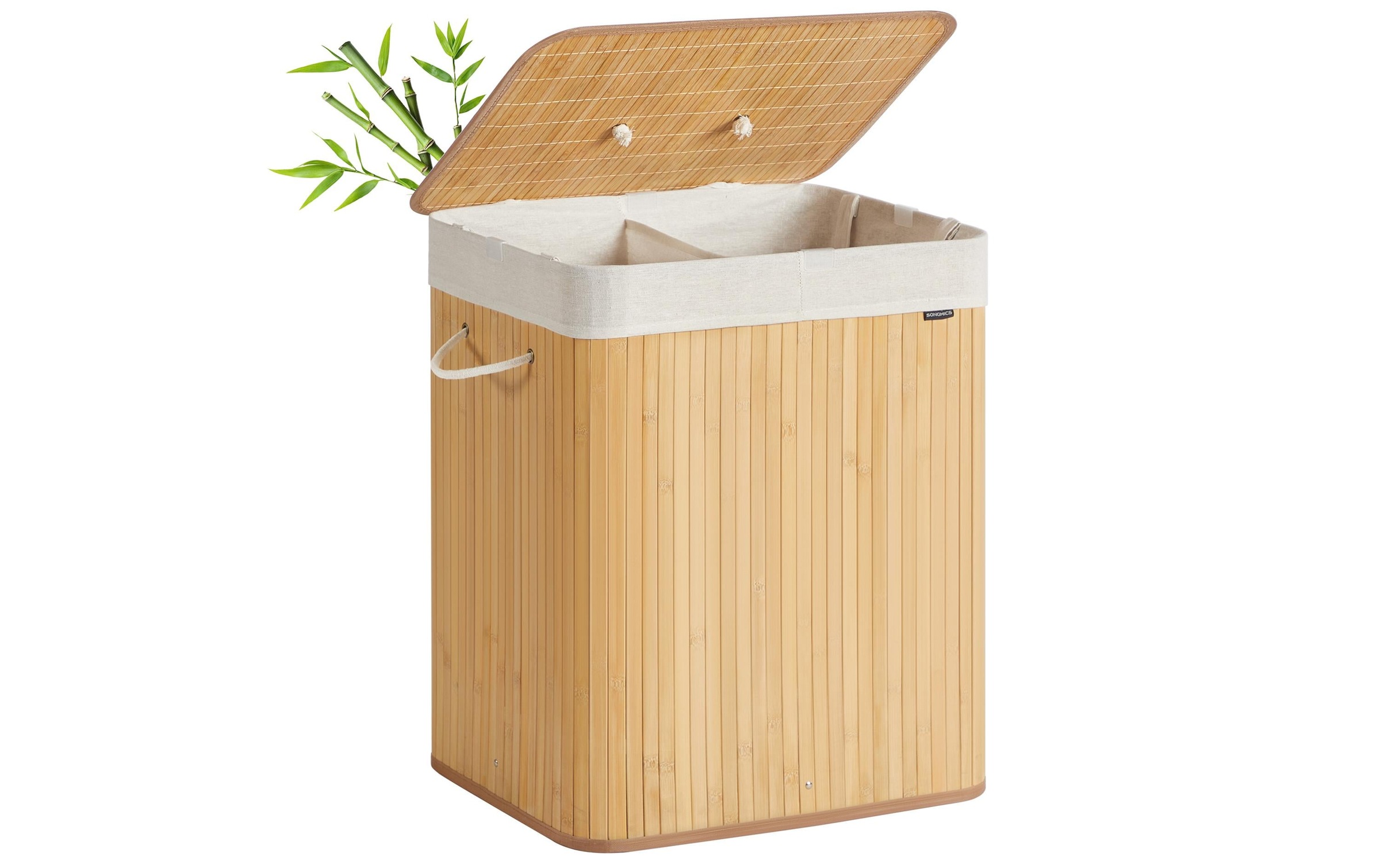 SONGMICS Wäschekorb »120 l, Bambus«