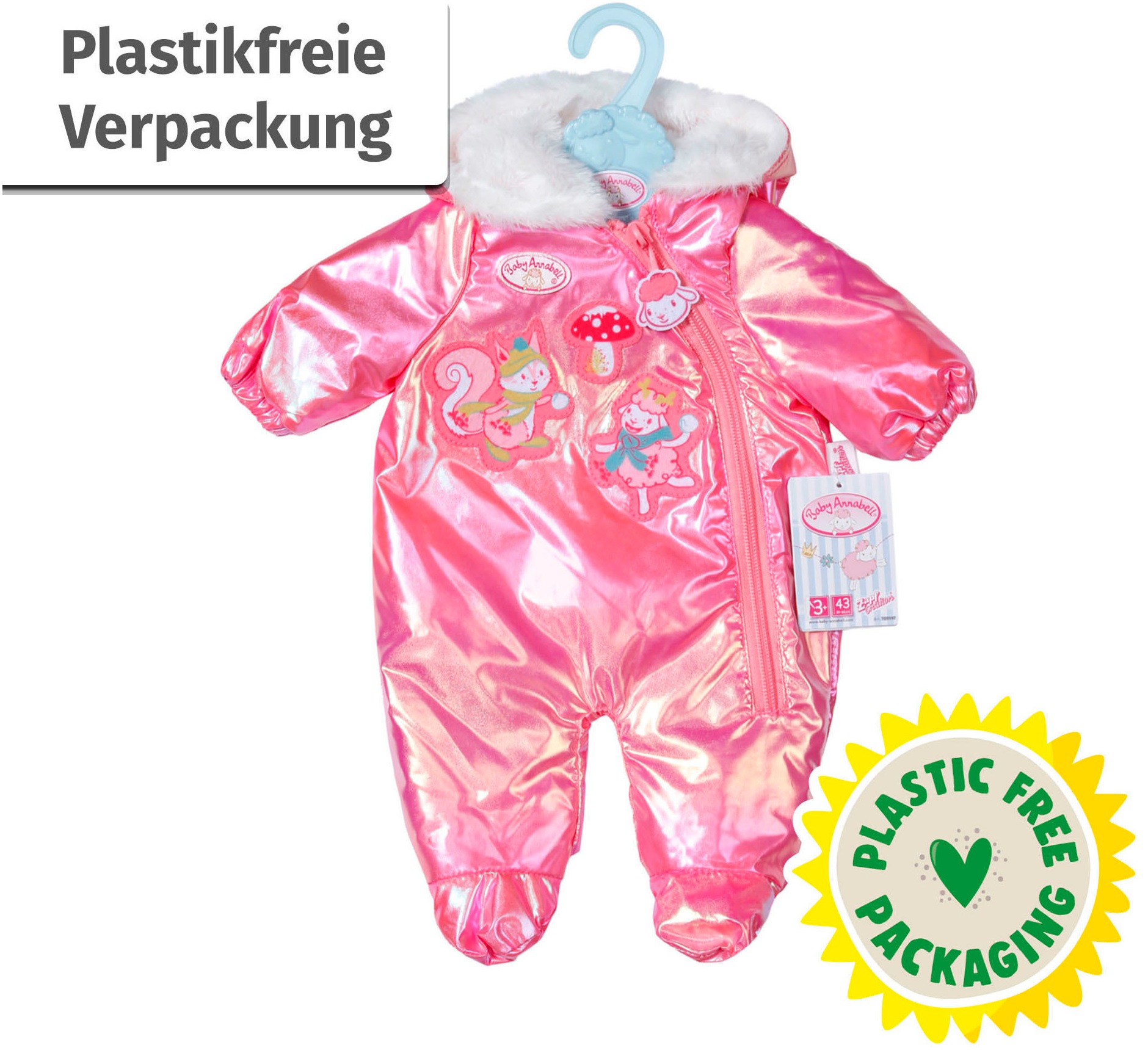 Baby Annabell Puppenkleidung »Winteranzug pink, 43 cm«