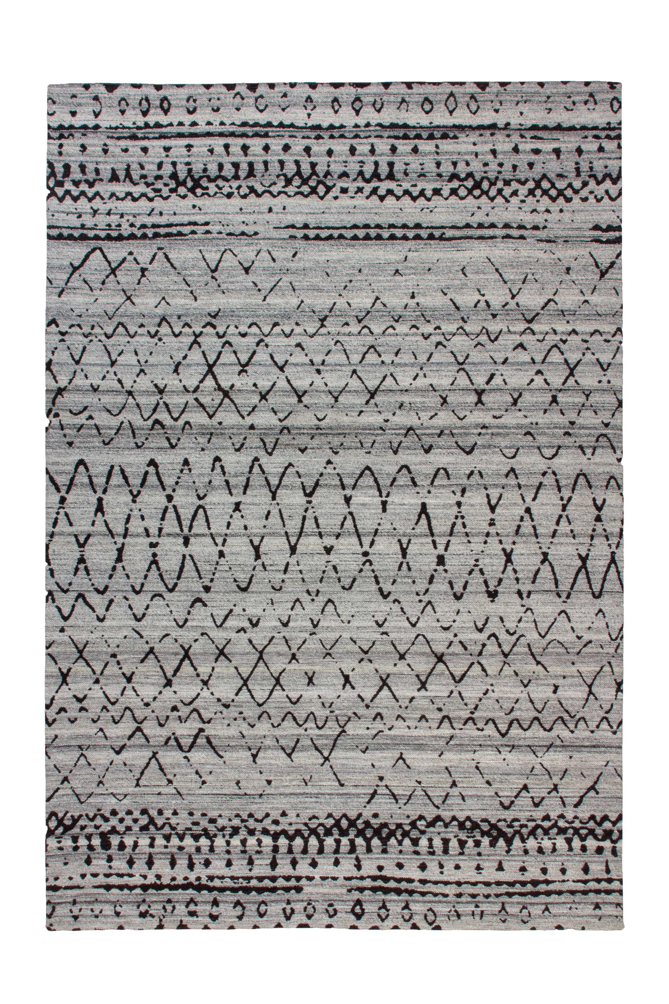 Kayoom Teppich »Phoenix 113«, rechteckig, 6 mm Höhe, Dezenter Jacquard-Teppich, Flachflor, Aus pflegeleichten Materialien