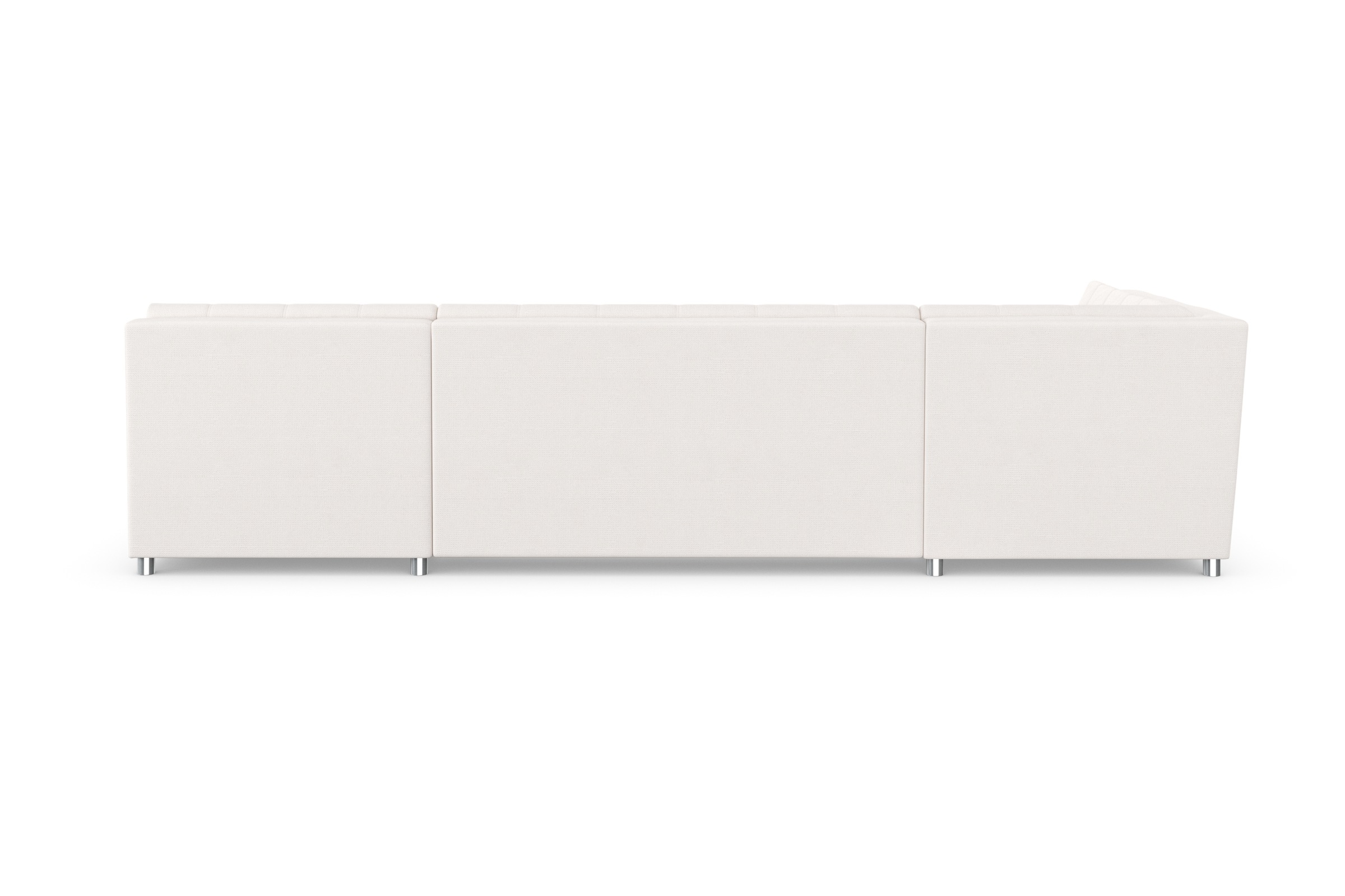 DOMO collection Wohnlandschaft »Treviso incl. Zierkissen, moderne Steppung, XXL: B/T/H: 364/201/83 cm«, wahlweise mit Bettfunktion, in vielen Bezugsarten auch in Cord U-Form